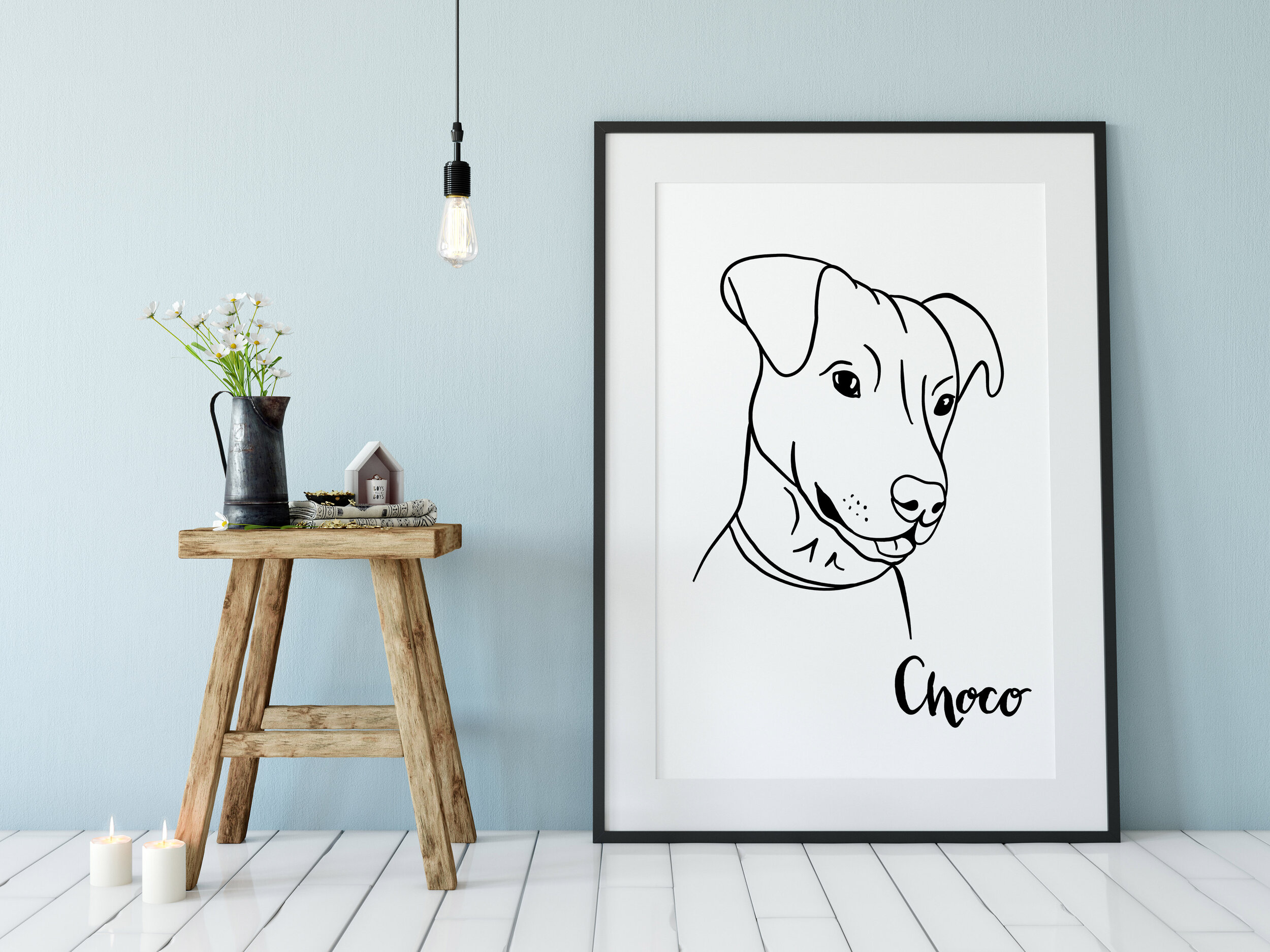 Personalized line art from photo Pet drawing Hand-drawn CUSTOM PET PORTRAIT Pet line art Pet portrait Dog portrait Cat drawing