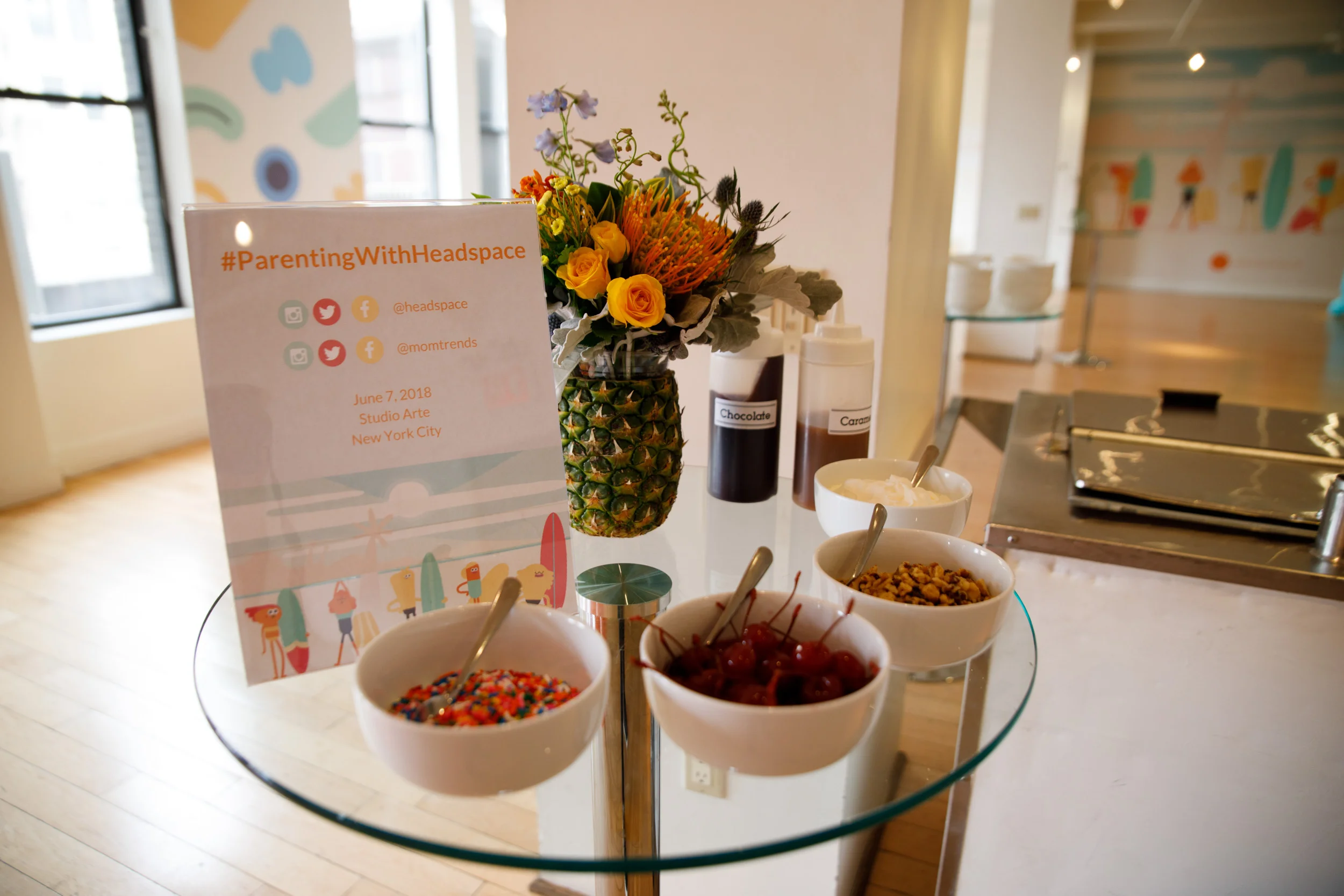 Ice Cream Bar - perfect way to send us off on this warm summer afternoon