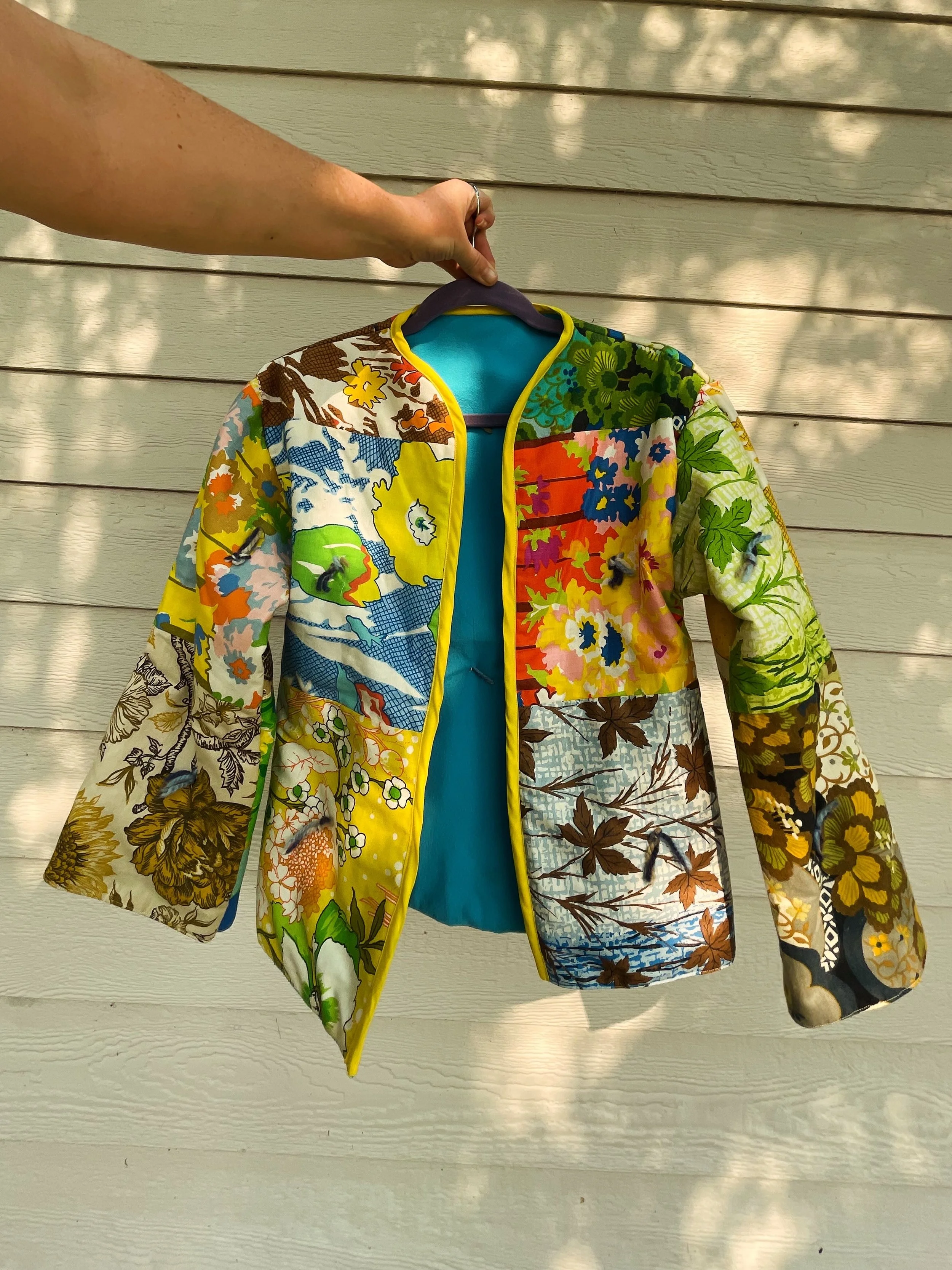 Retro Quilt turned Cozy Coat