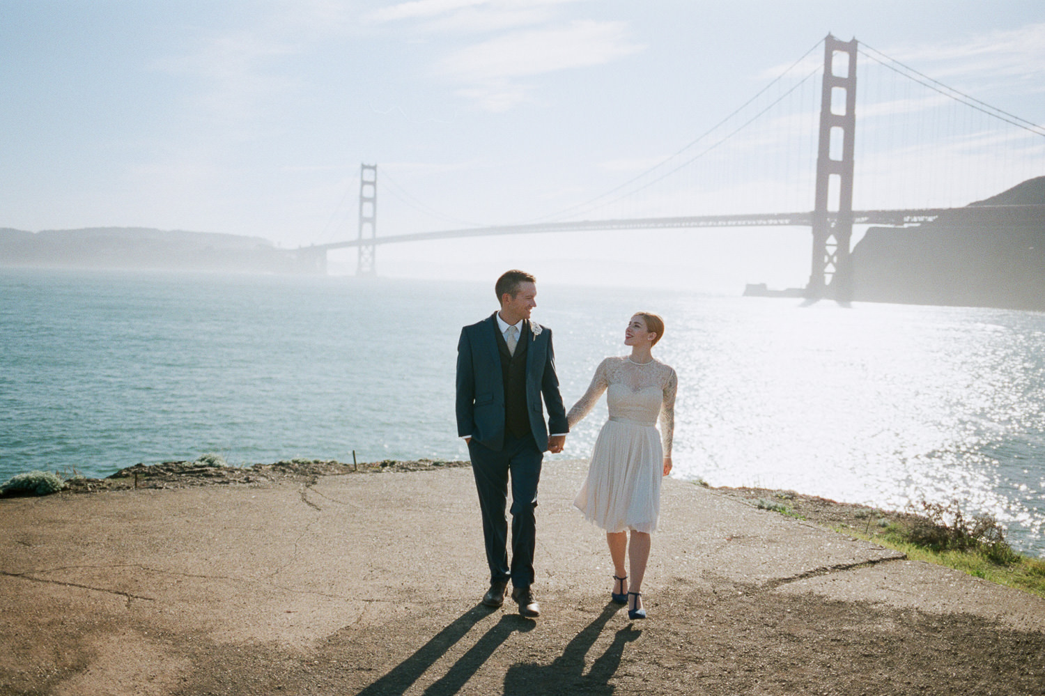 Golden Gate Bridge wedding portraits