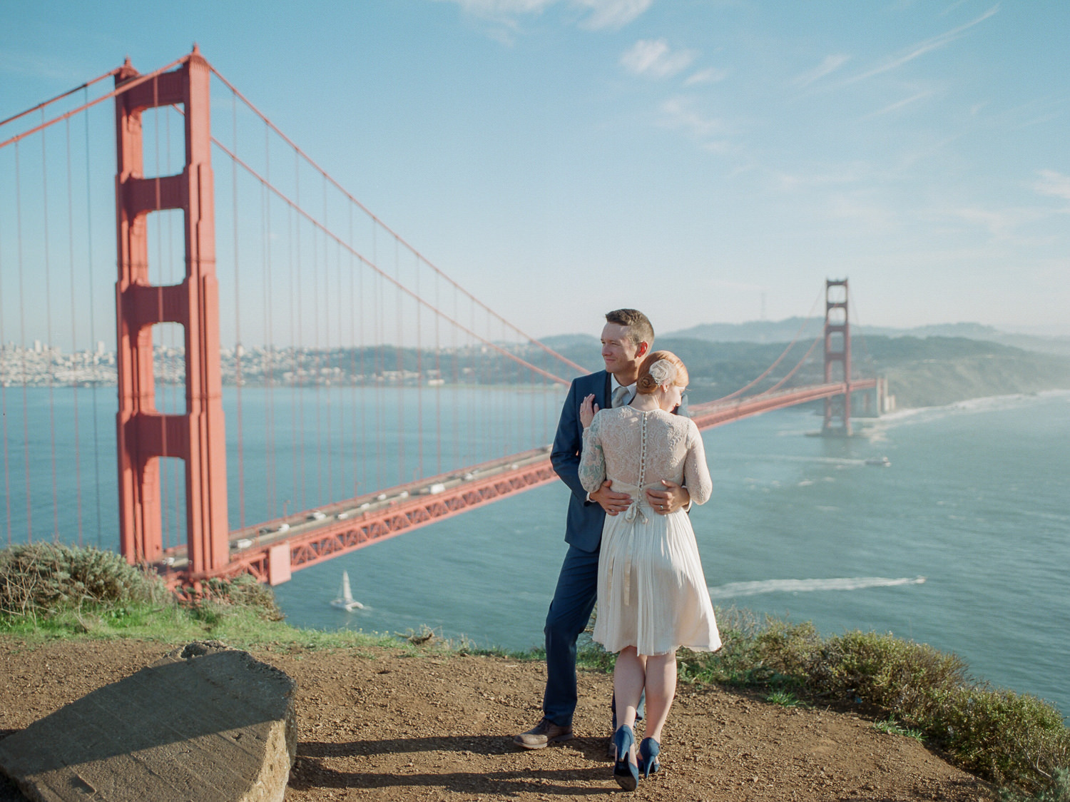 Fine art film elopement and wedding photographer San Francisco CA