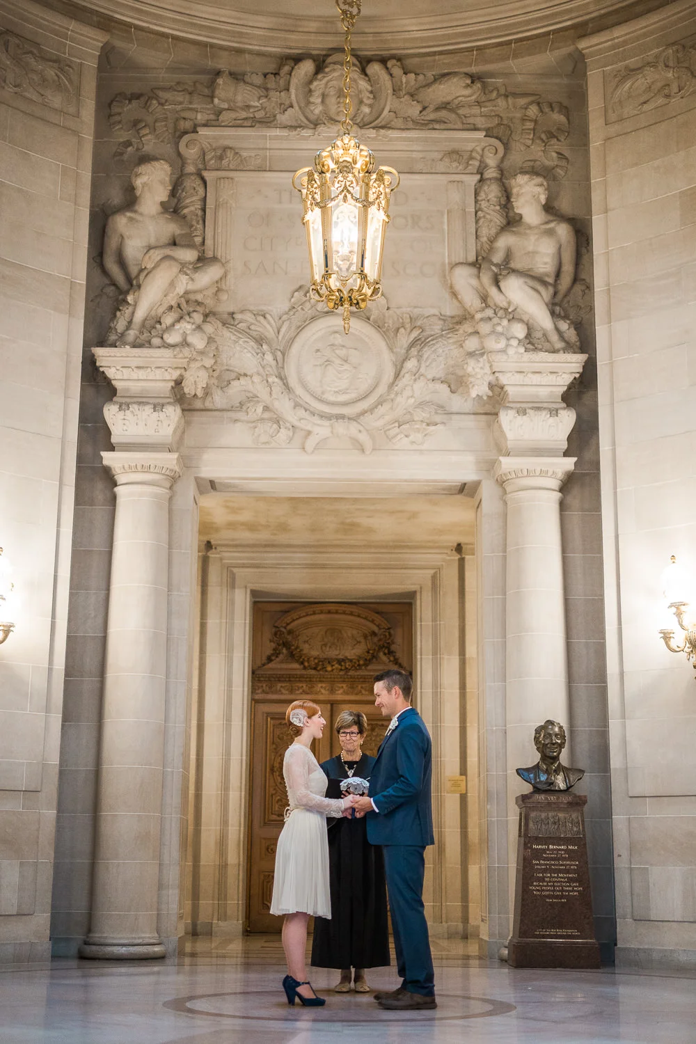 San Francisco City Hall Rotunda Elopement Ceremony