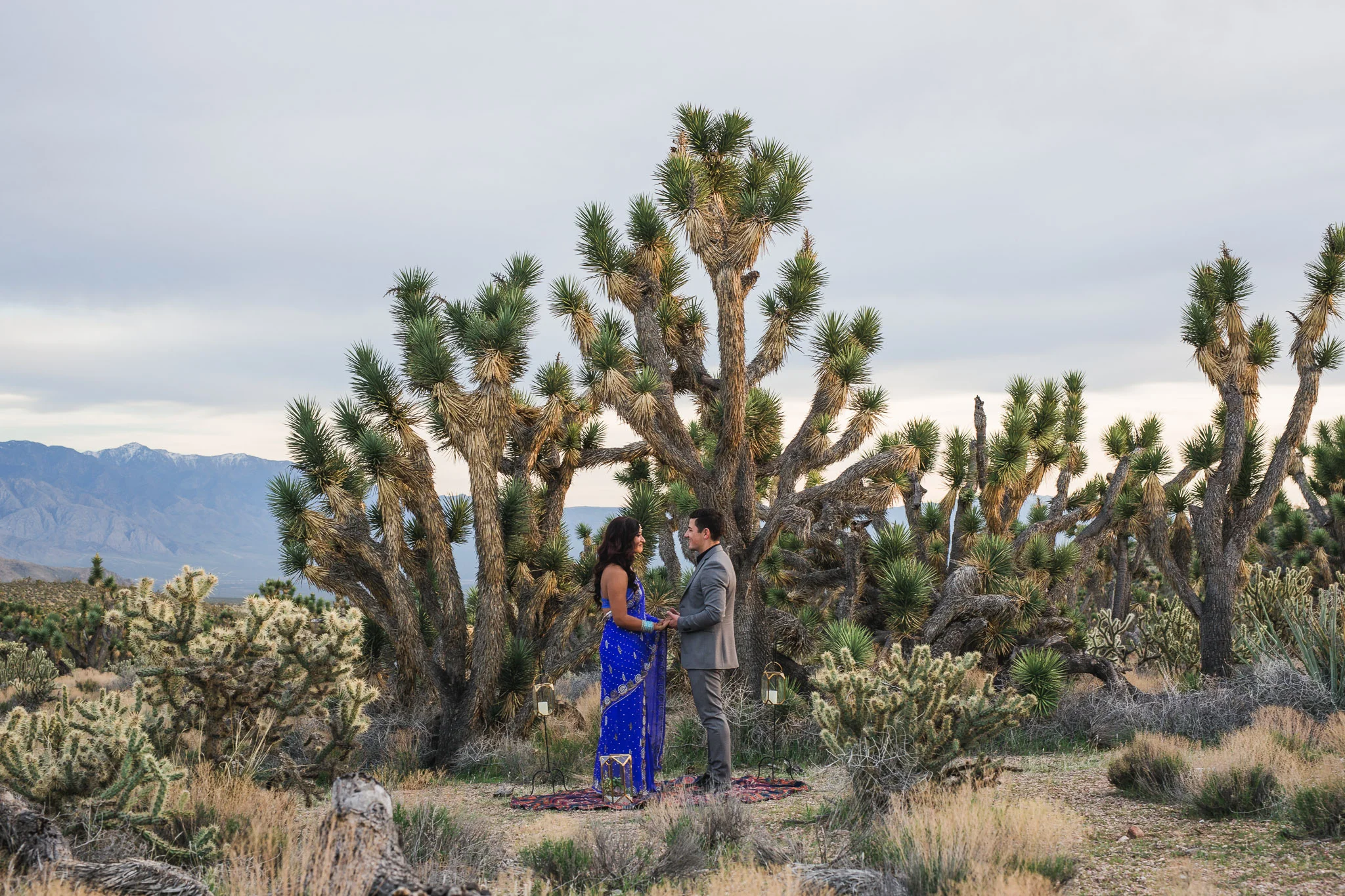 Indian bride Joshua Tree Desert Elopement Kyle Loves Tori Photography