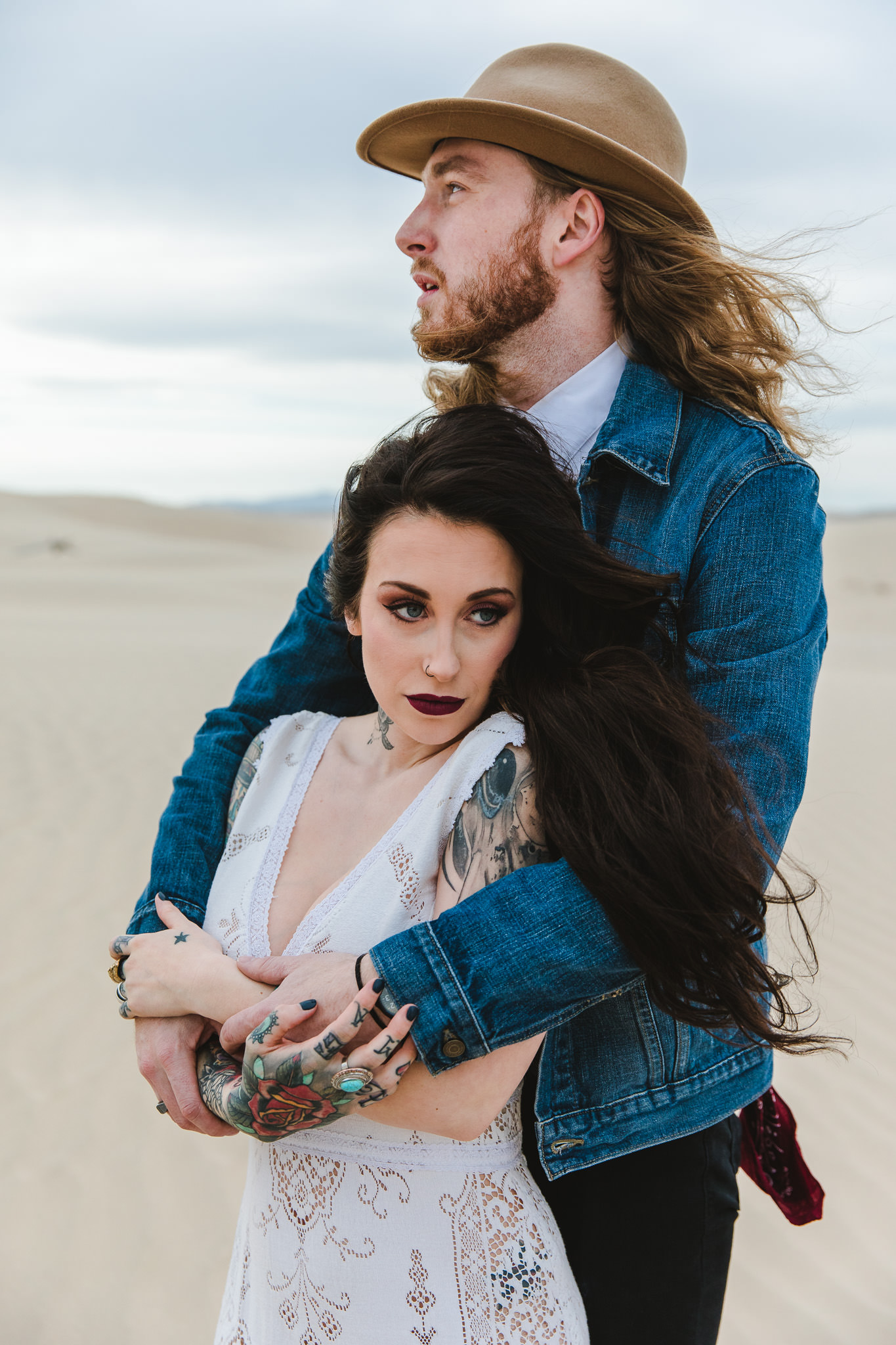 Rock and Roll Wedding Vibes Desert Elopement Utah