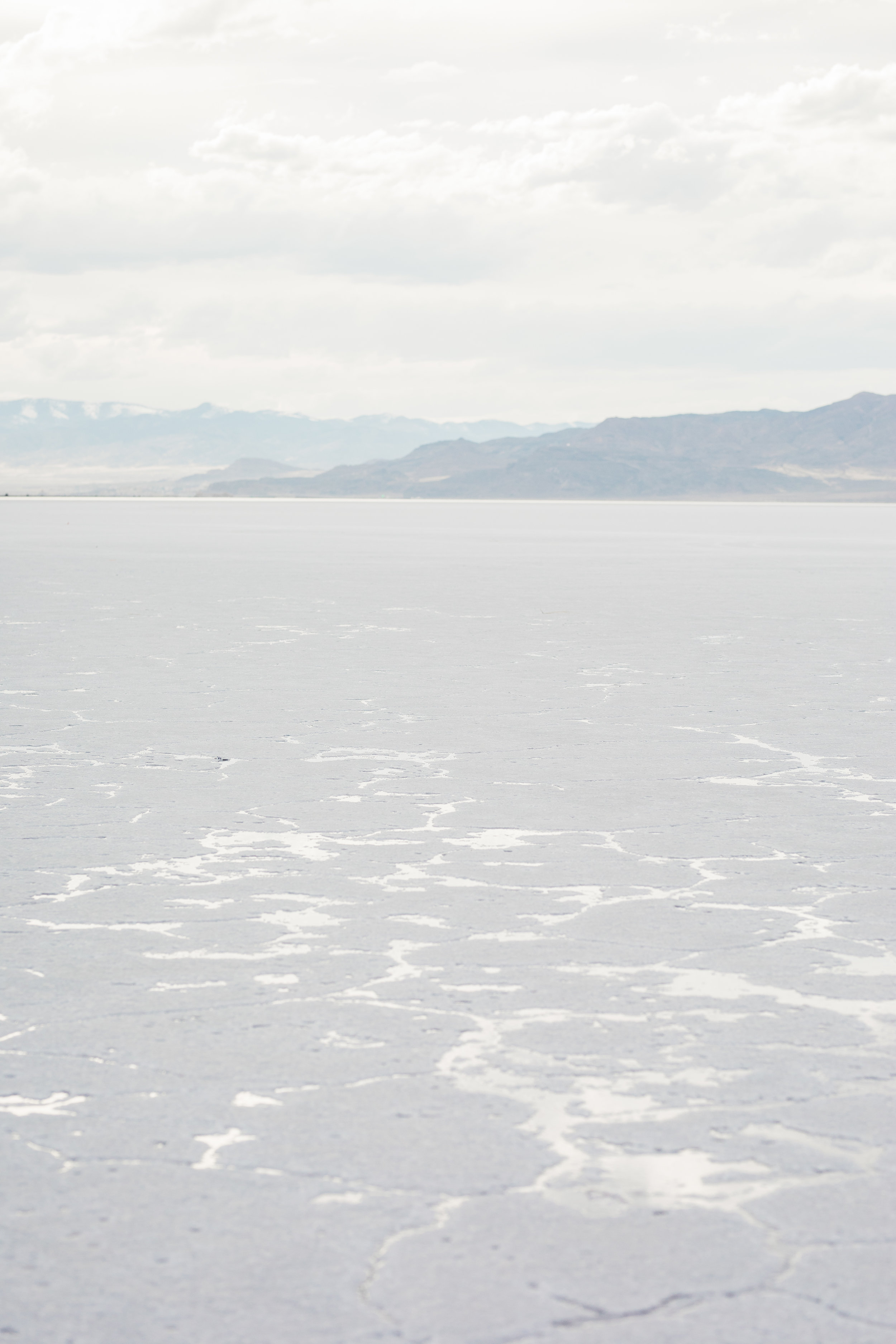 Bonneville Salt Flats terrain landscape detail