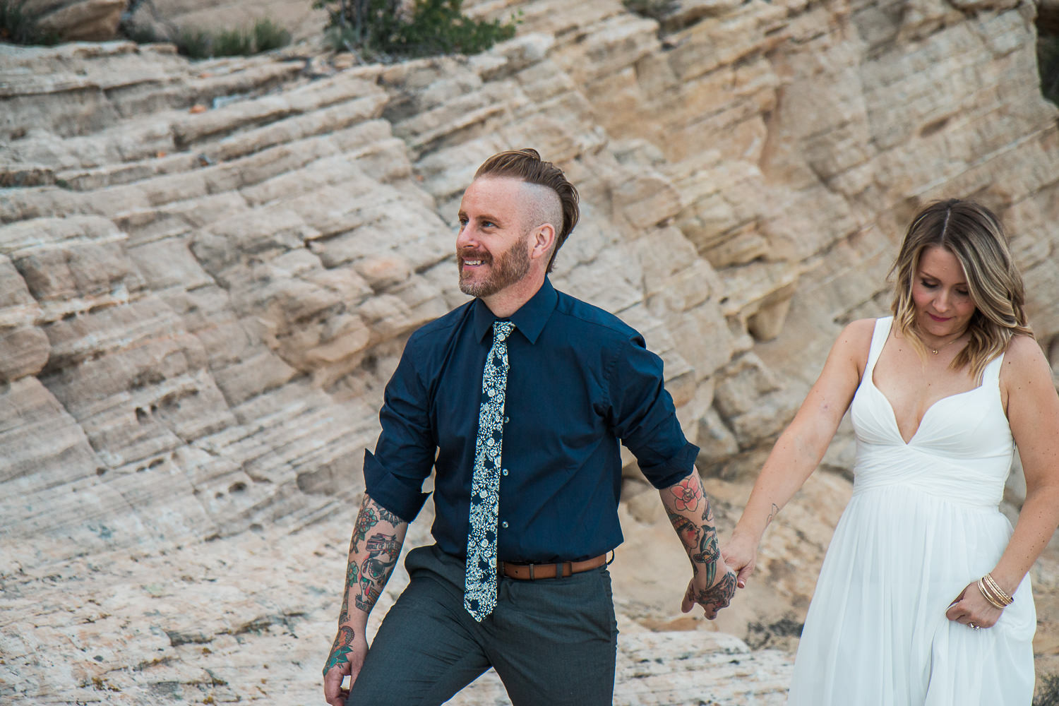 Intimate vow renewal in the desert Kyle Loves Tori Photography