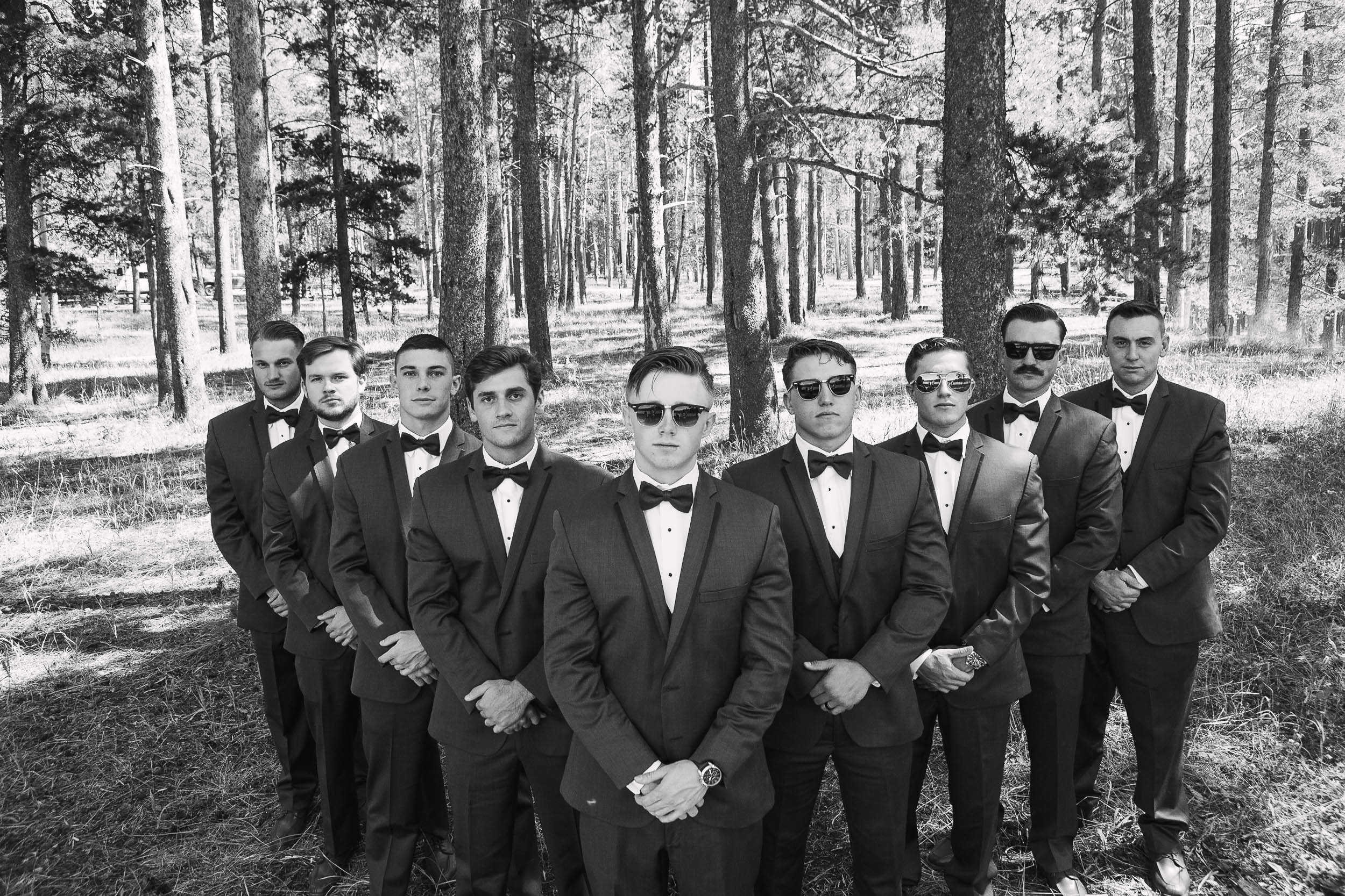 Groomsmen Bridal Party group picture 