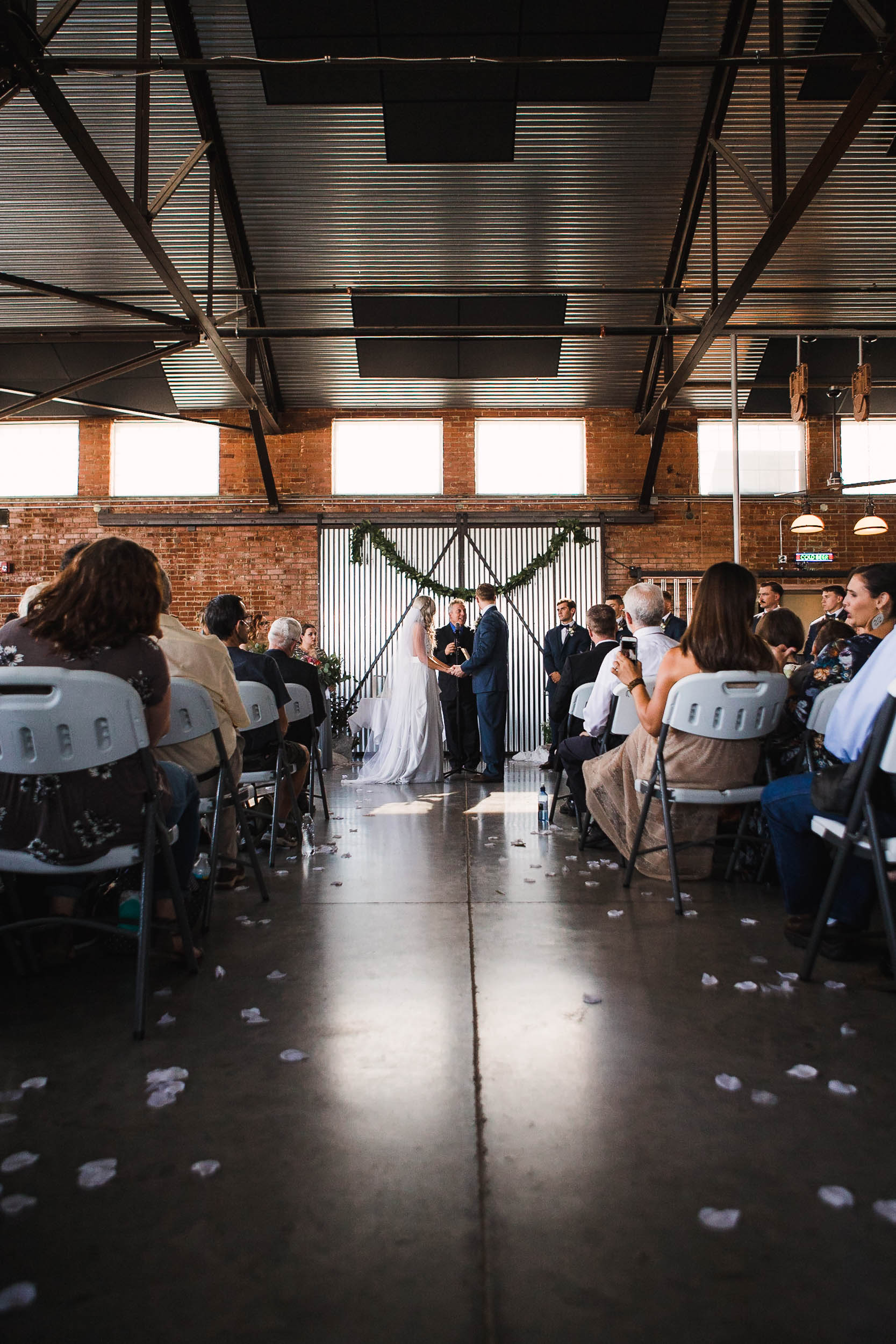 The Hangar Bar and Grill Casper Wyoming Wedding Ceremony