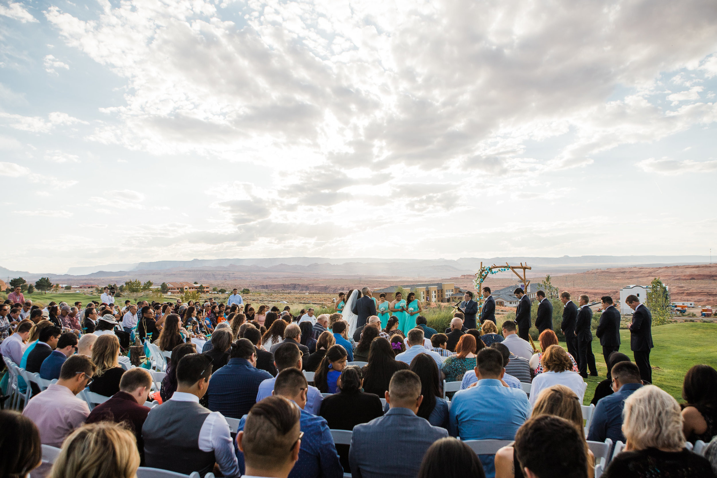 Lake Powell Golf Course Wedding Ceremony