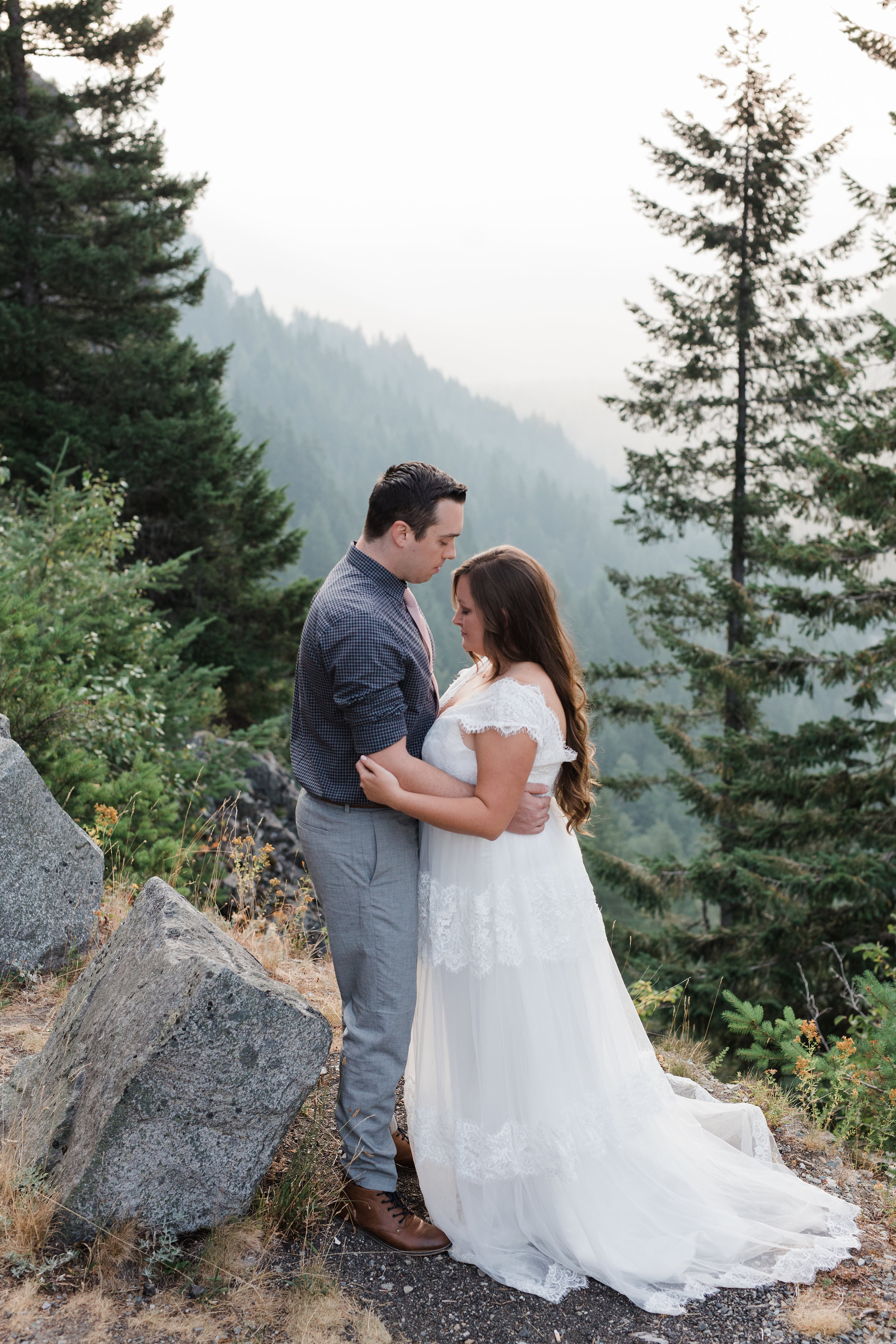 Mount Rainier Bride Groom Wedding