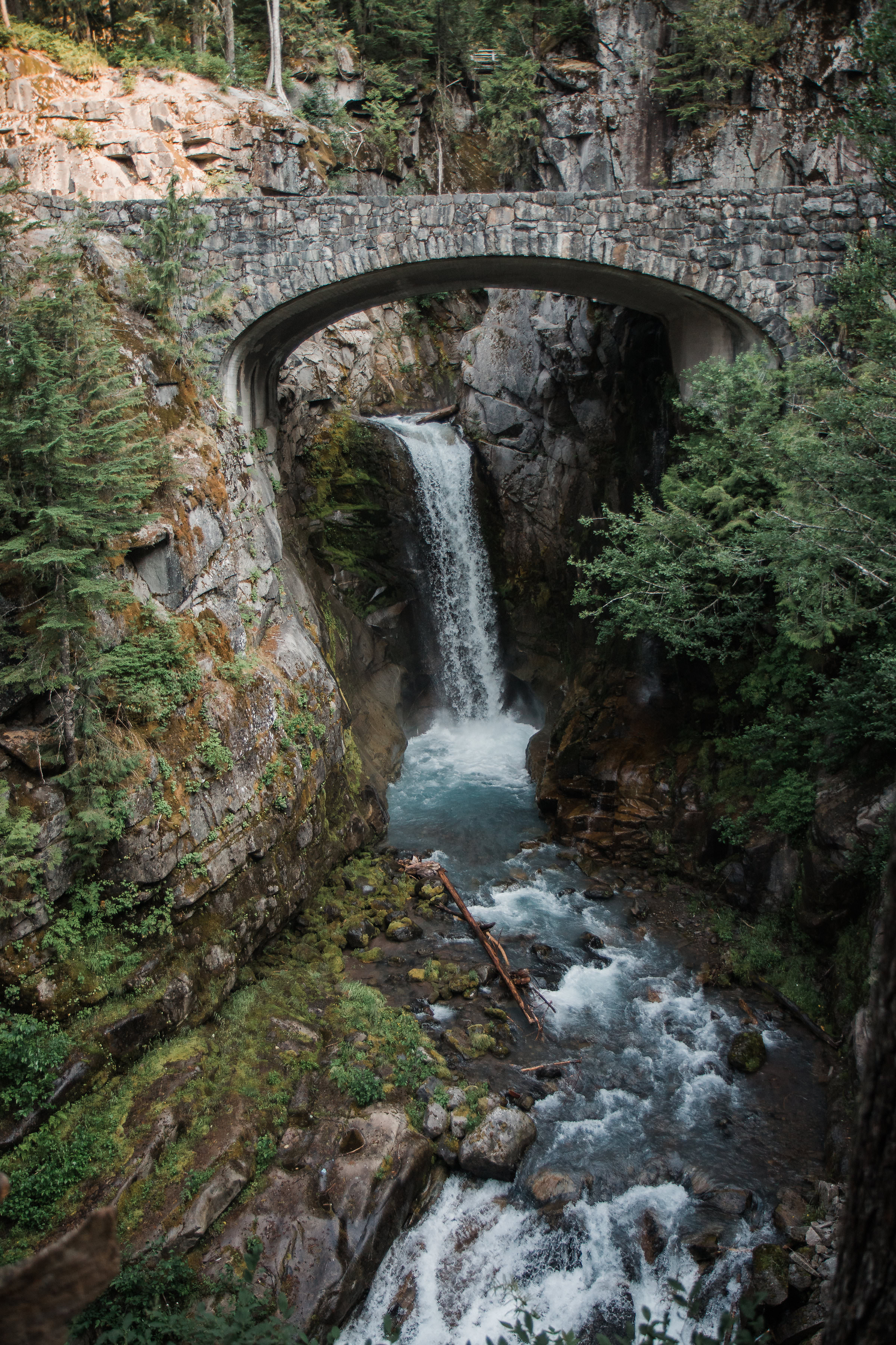 Waterfall Mount Rainier National Park 