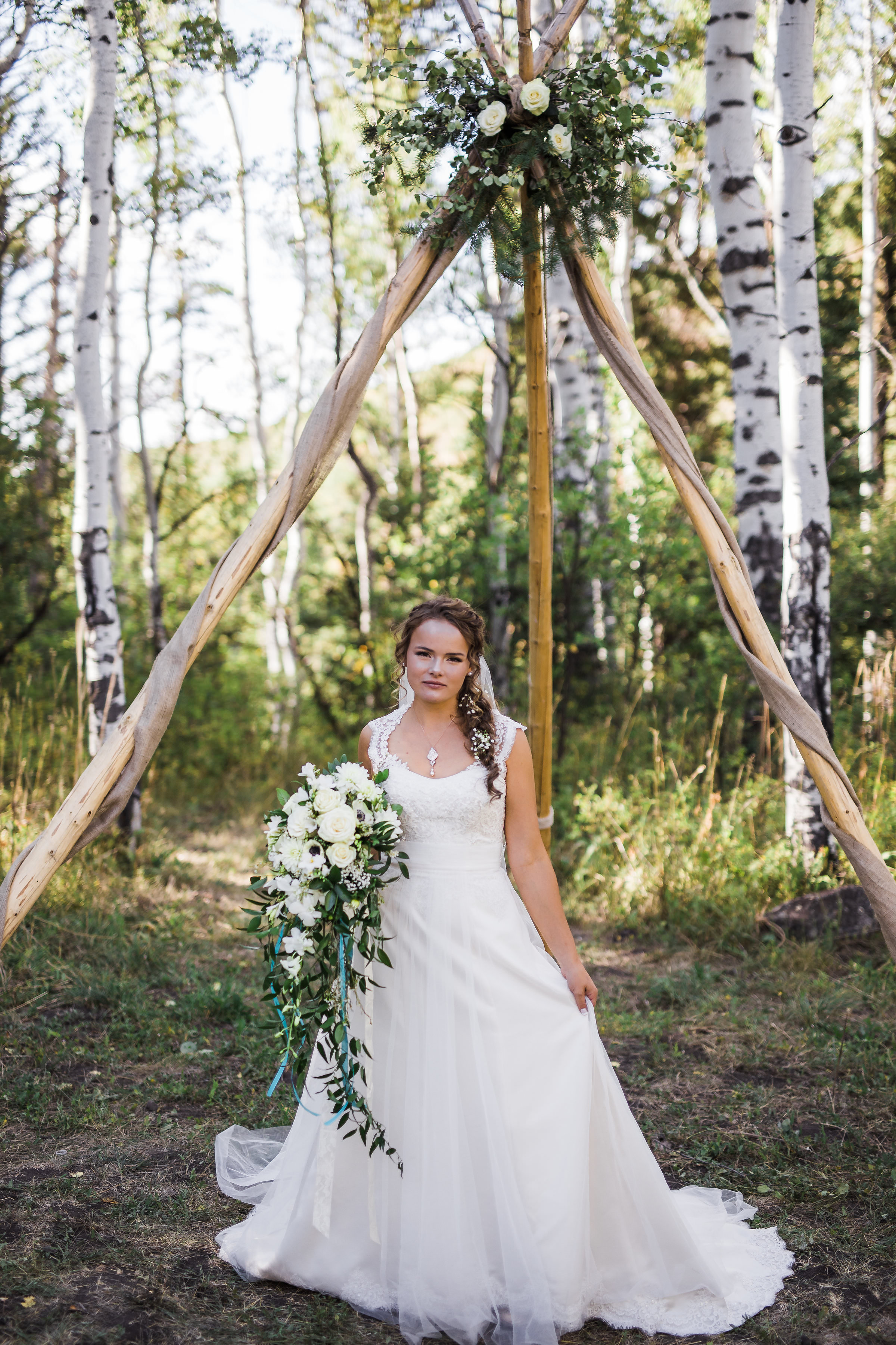 Bride Mountain Aspen Forest Boho