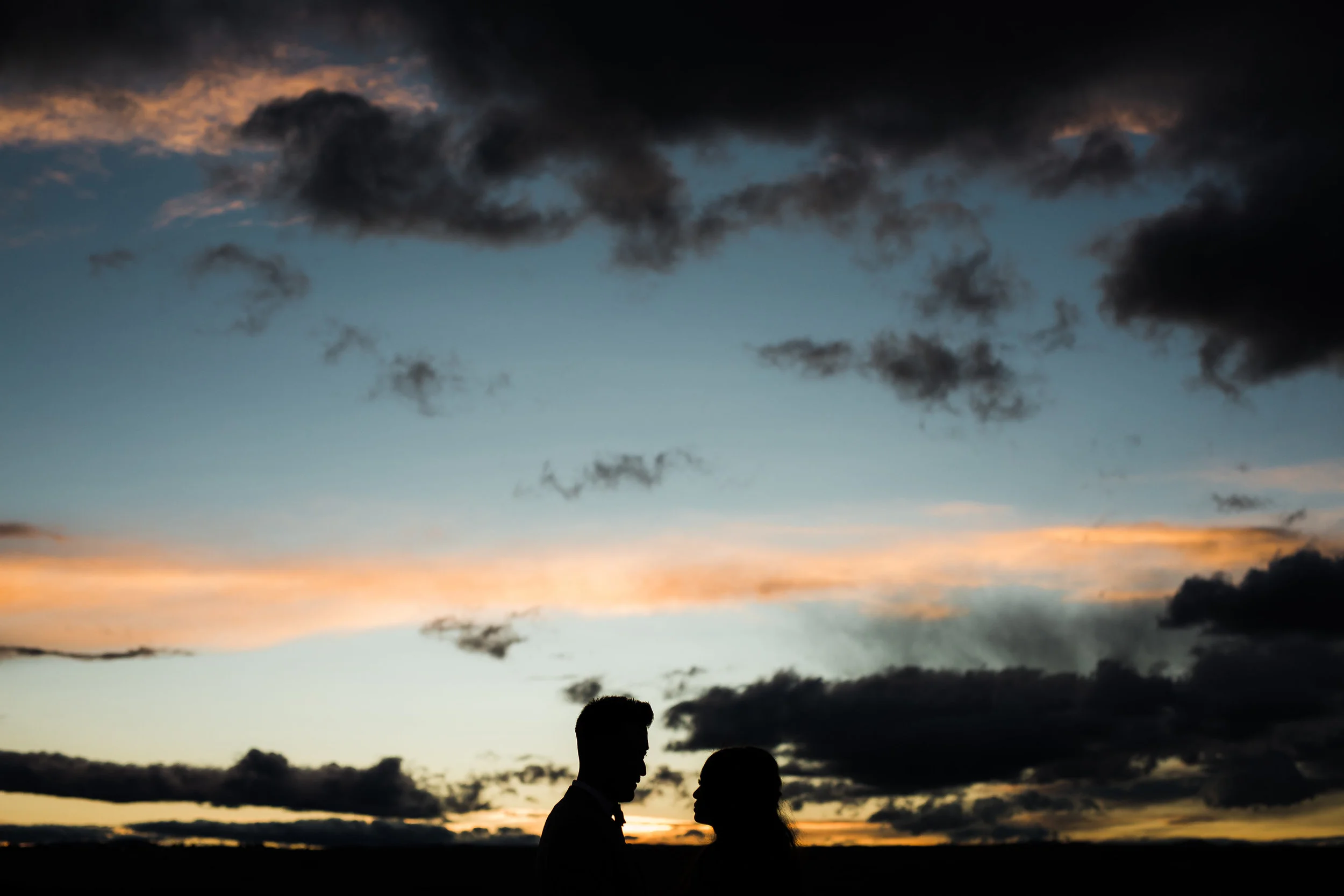 Epic Colorado sunset wedding photos