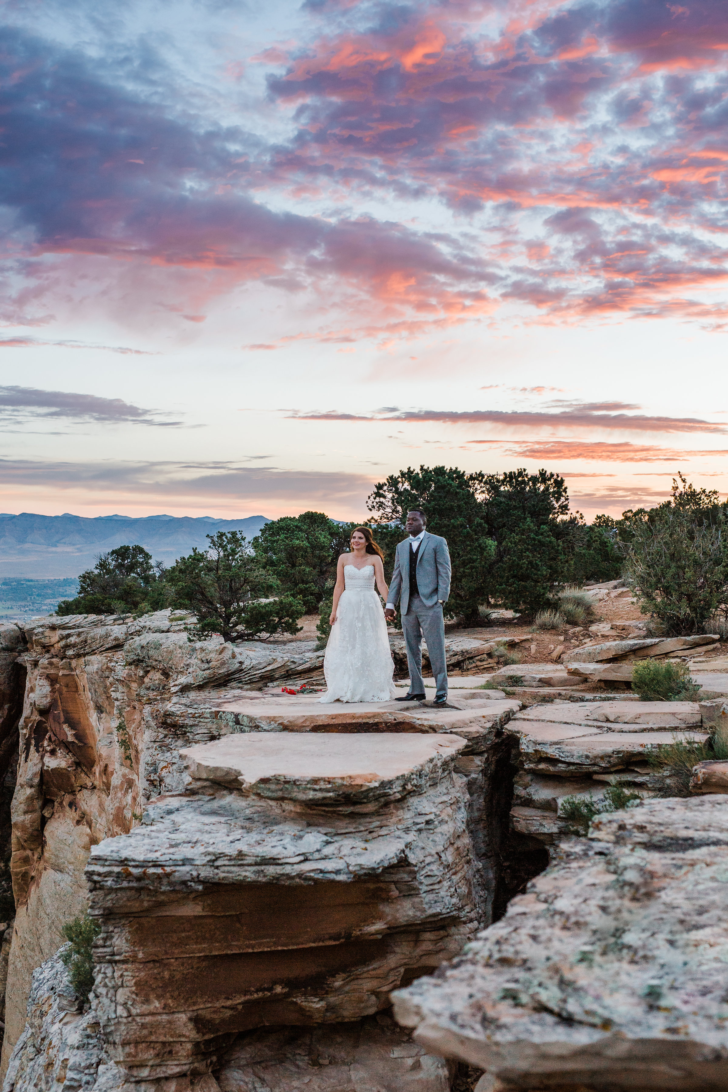 Adventure wedding photographers Colorado National Monument