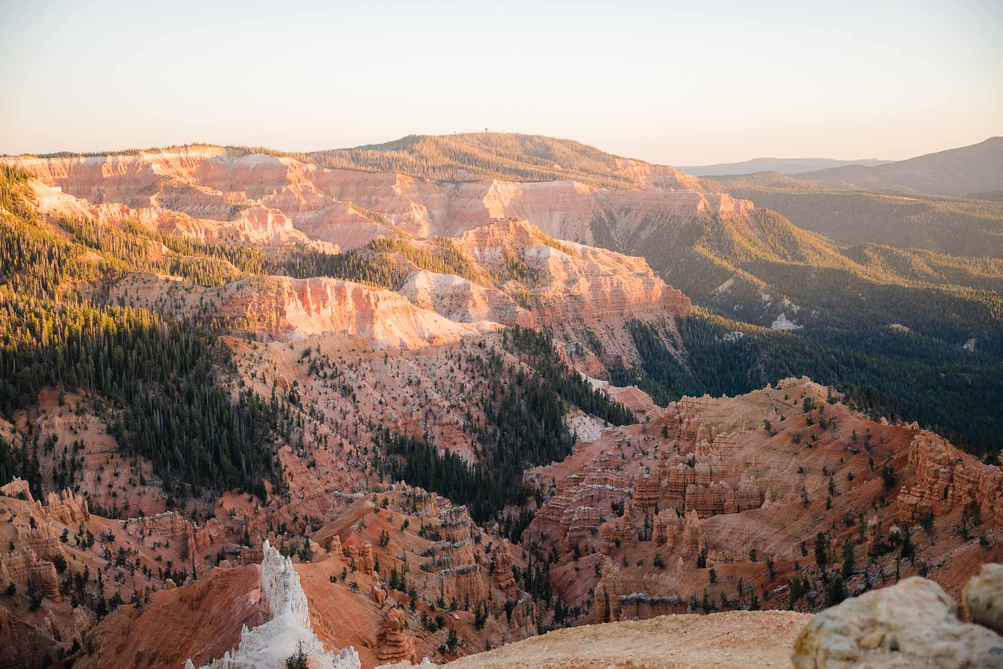 Bride and Groom pose for wedding portraits in Cedar Breaks National Monument