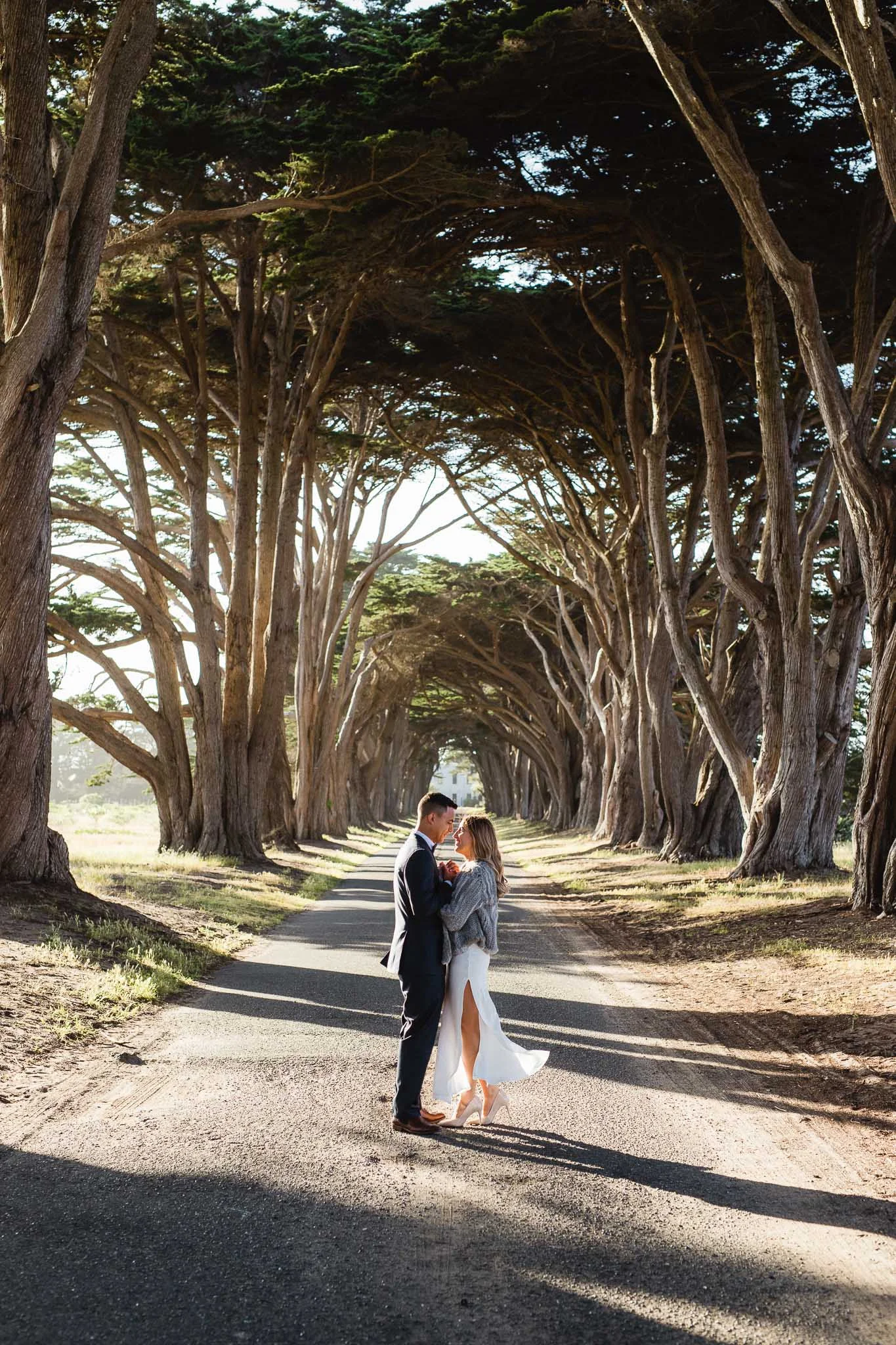California Adventure Elopement Cyprus Tree Tunnel