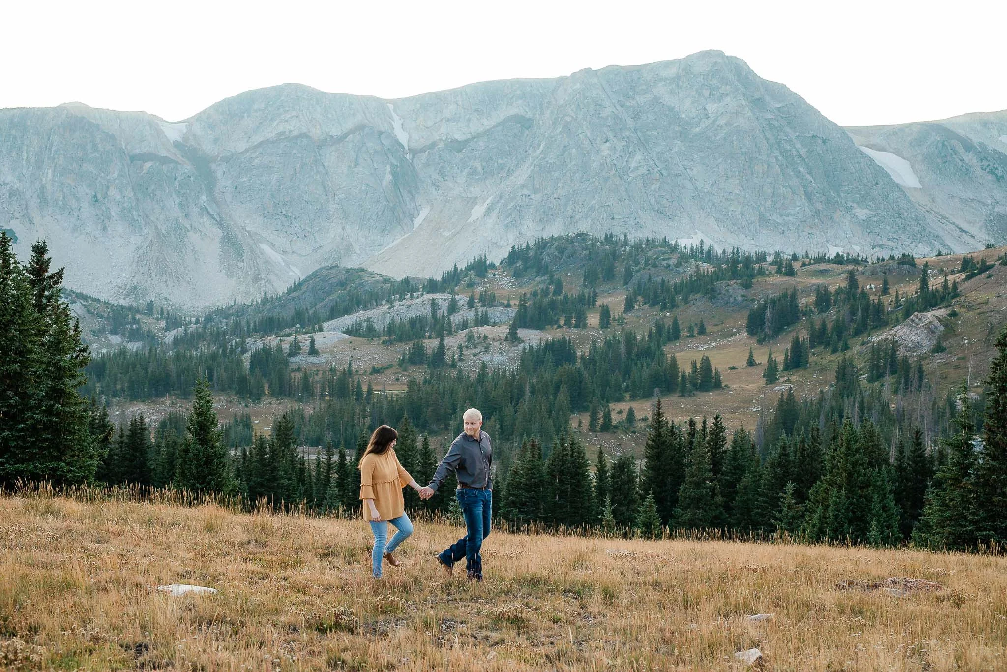 Medicine Bow national forest adventure engagement photographer