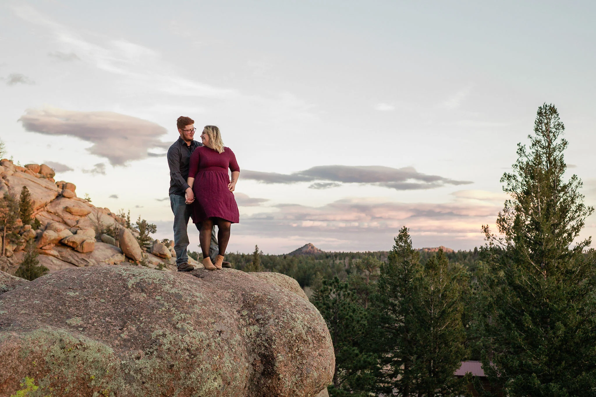 Vedauwoo adventure engagement photography