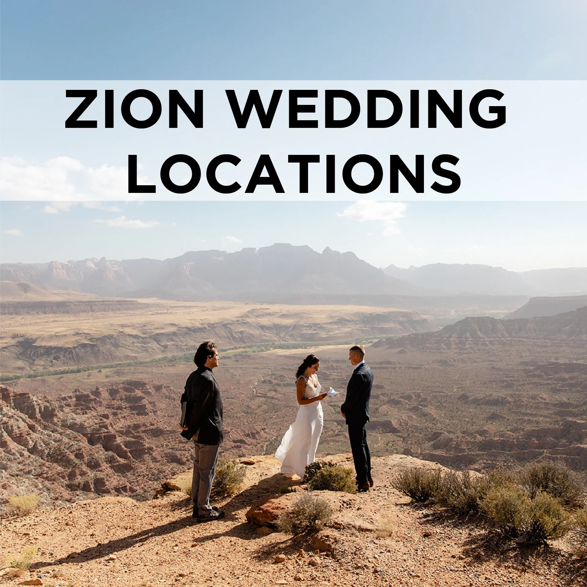 Zion National Park Wedding Locations