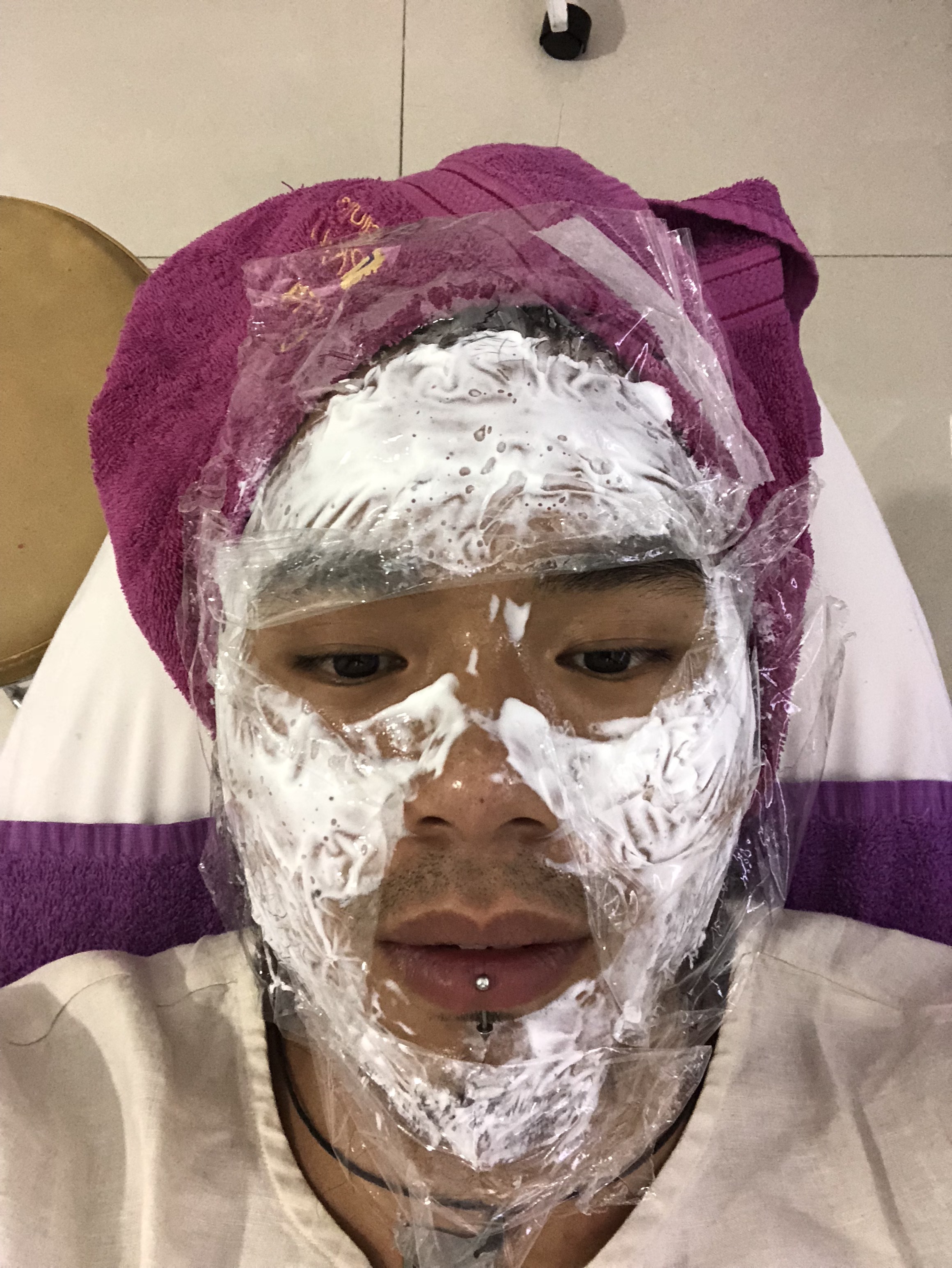 Langkah pertama, krim anestesi