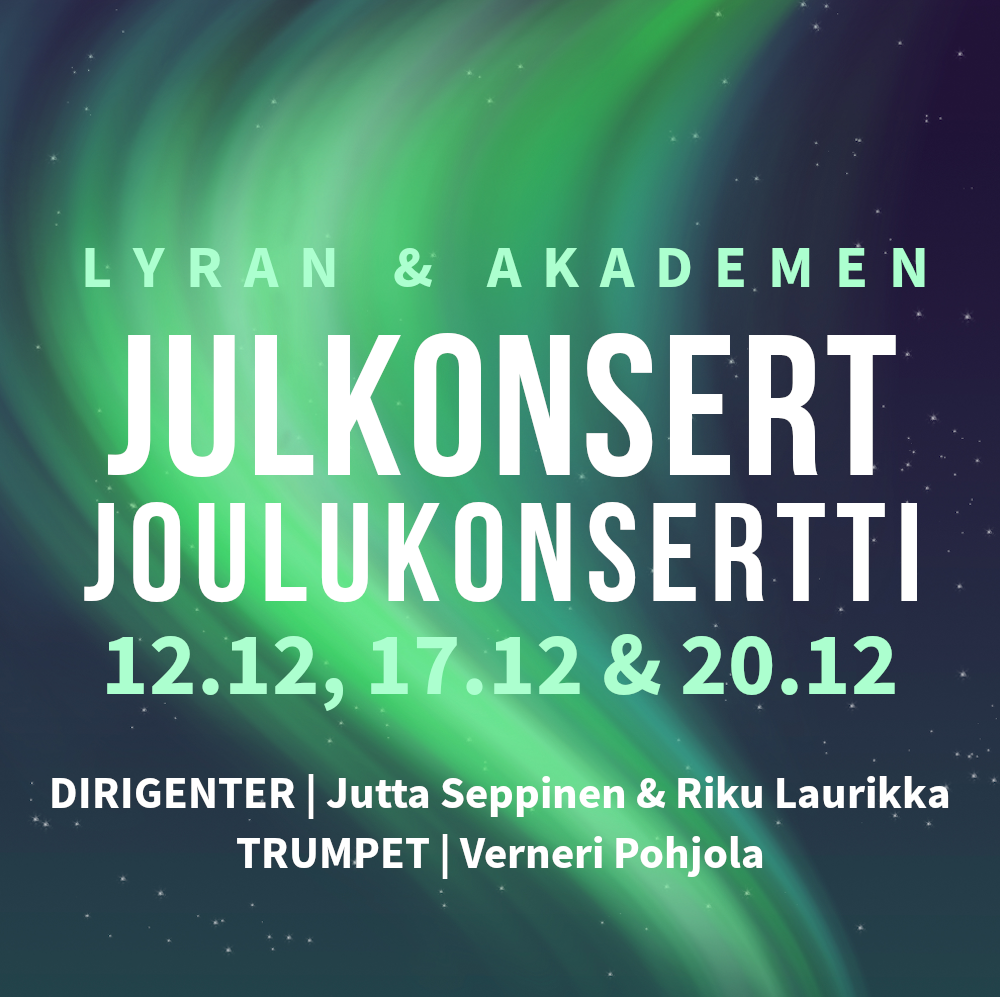 Julkonsert tillsammans med Akademen - Pauluskyrkan