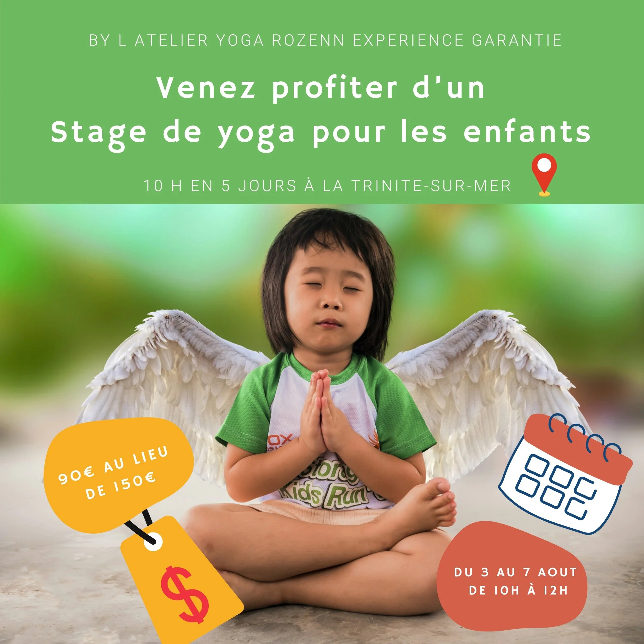 Méga Promo Stage enfants 90€ au lieu de 150€ pour la semaine du 3/08/20