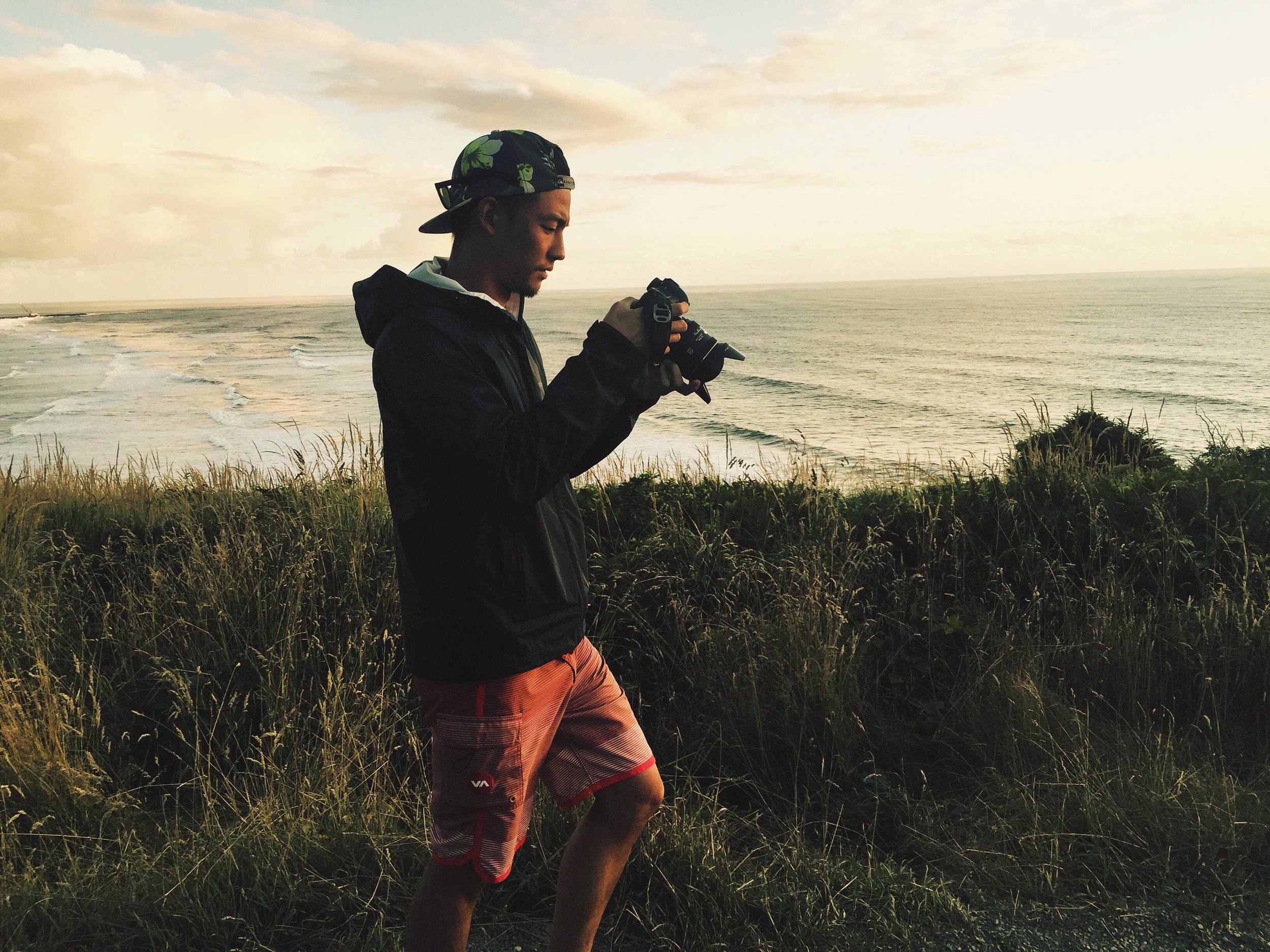 Looking at a shot during a camping trip along the Washington coast, USA. Photo by Chandler Audette