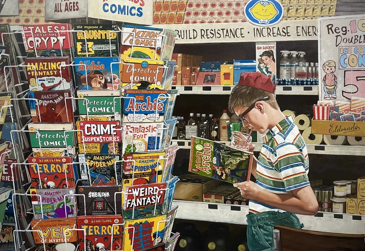 Boy in Newsagents