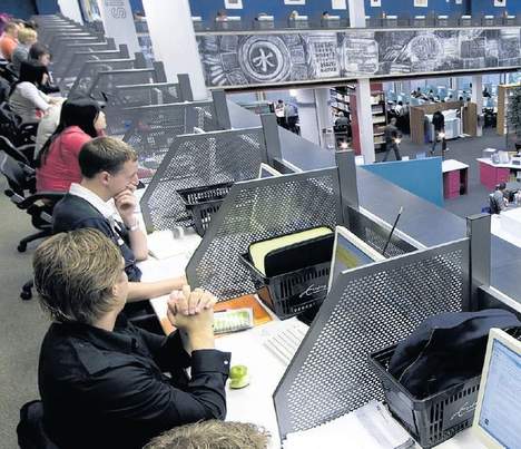 © anp. Studenten in de bibliotheek van de Erasmus Universiteit in Rotterdam.