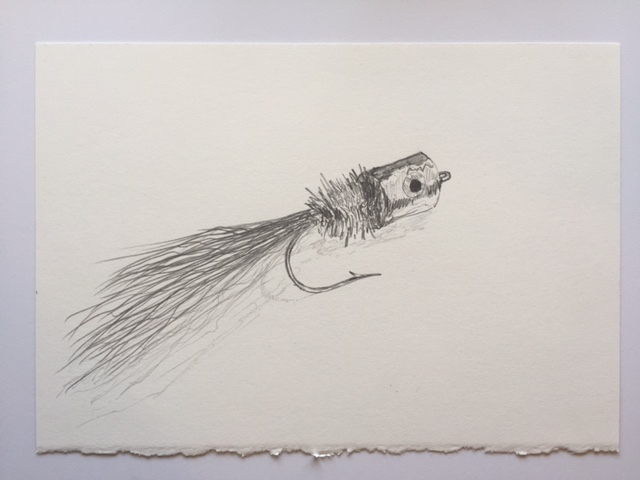 Bob's Banger, pencil on paper, 7" x 10"