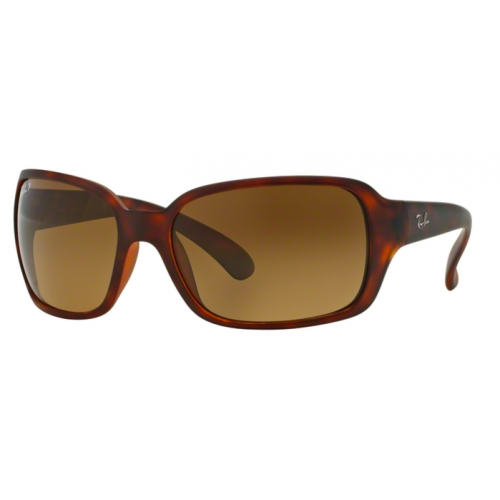 Ray Ban 0RB4068 Matte Light Havana Polarised Brown Gradient