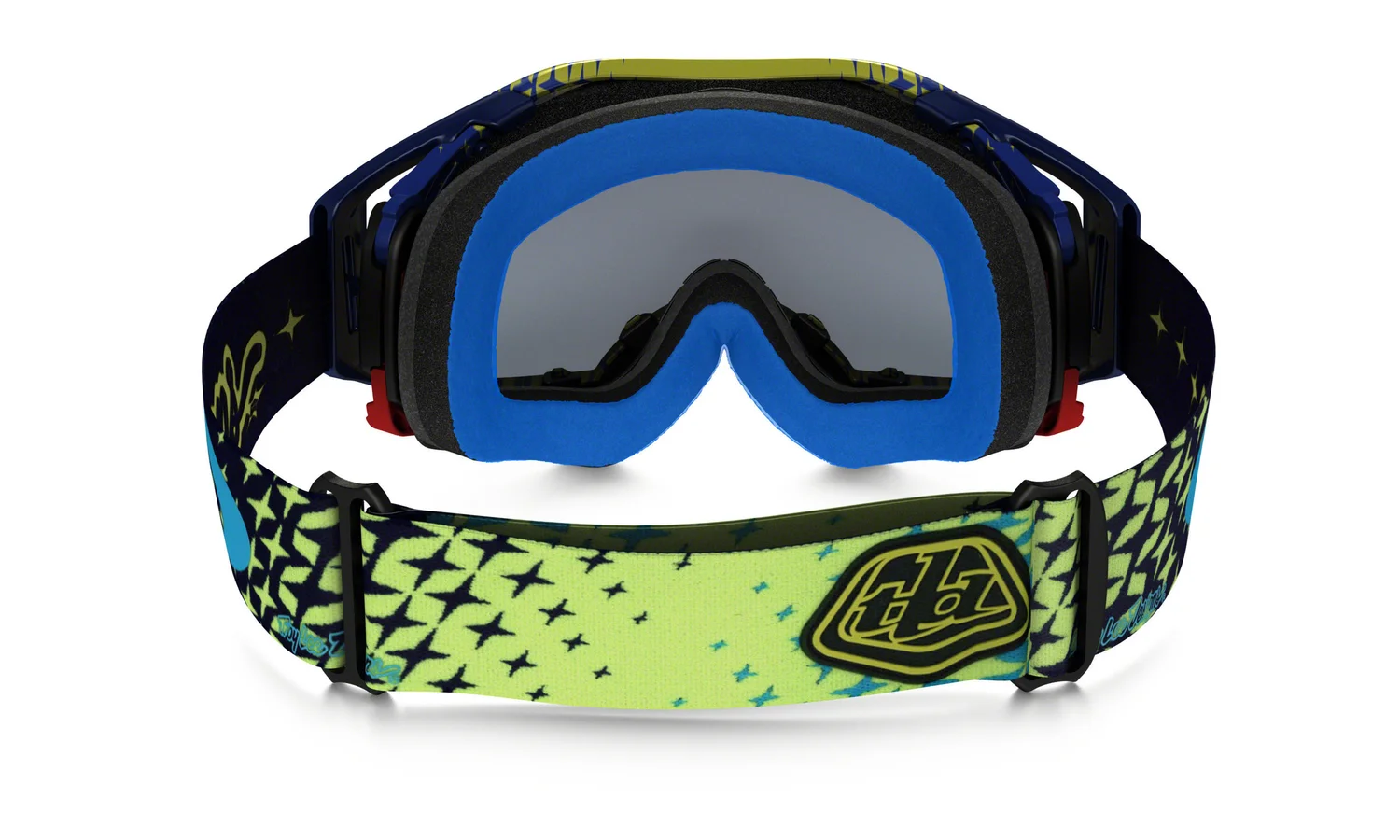 Oakley Airbrake MX Troy Lee Designs Starburst Yellow Blue 24k 