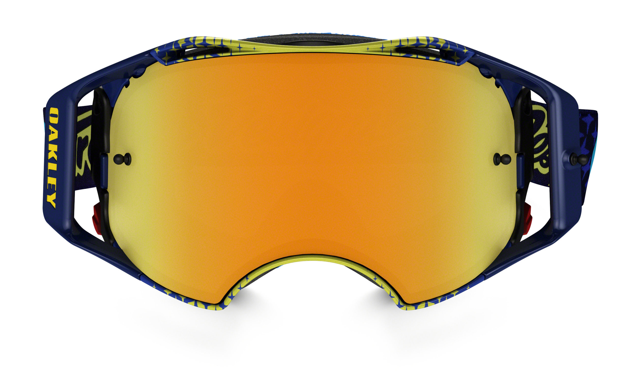 Oakley Airbrake MX Troy Lee Designs Starburst Yellow Blue 24k 