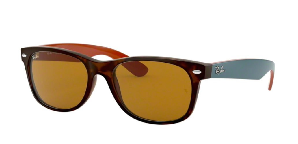 Ray Ban New Wayfarer 2132 6179 55-18 Matt Havana: Mixed - Crystal Brown .png