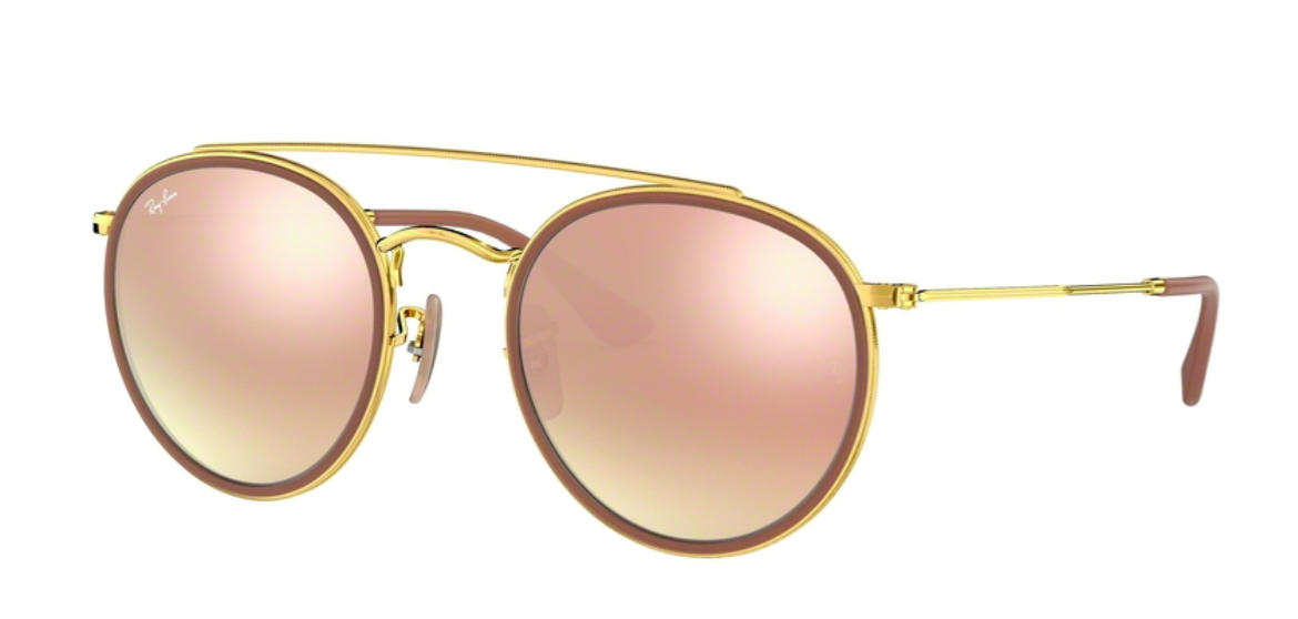 Ray Ban - 3647N 001:7O 51-22 - Gold - Pink Mirror Crystal Brown Gradient.png