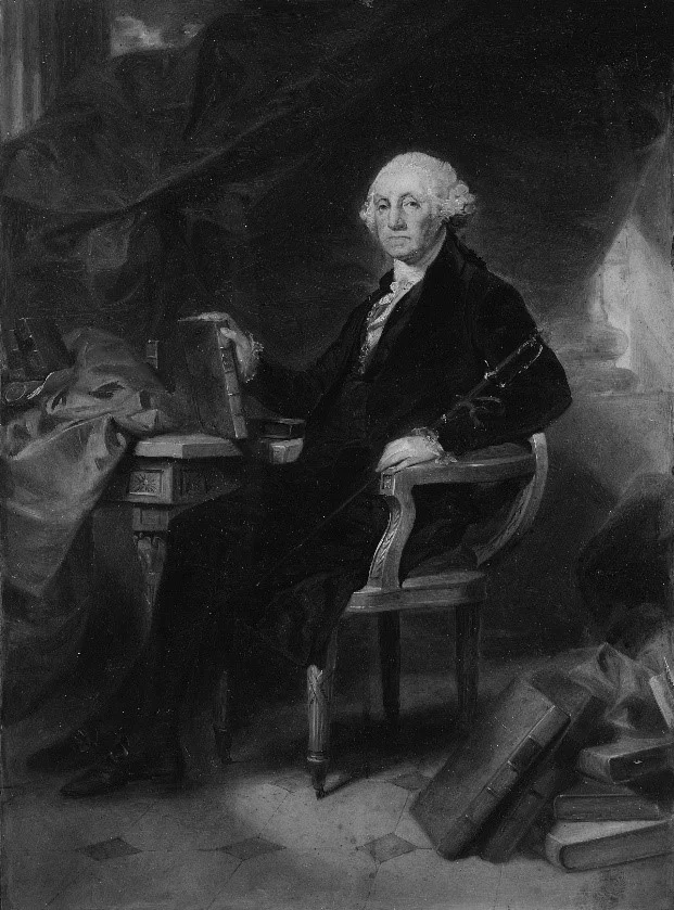 Alonzo Chappel, George Washington: Design for an Engraving, oil on canvas, c. 1860. Metropolitan Museum of Art.