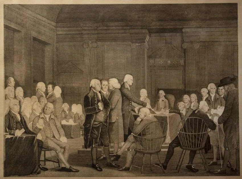 Congress Voting Independence in the Congress Chamber, State House Philadelphia
