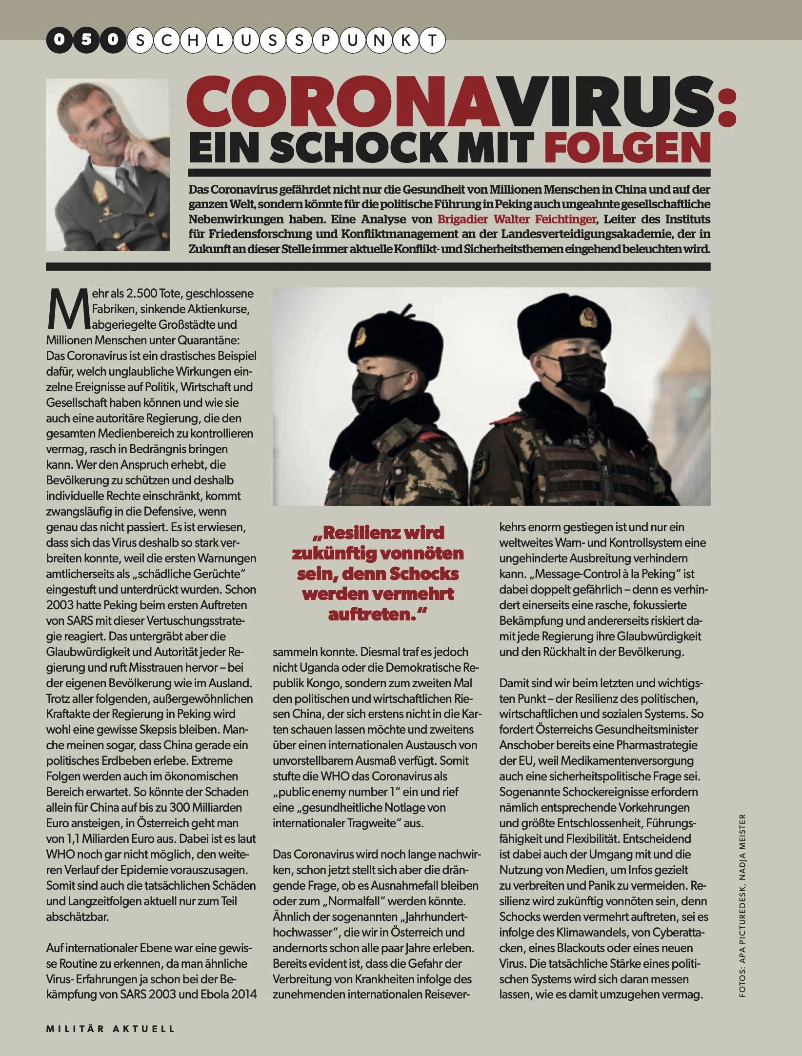 Coronavirus: Ein Schock mit Folgen