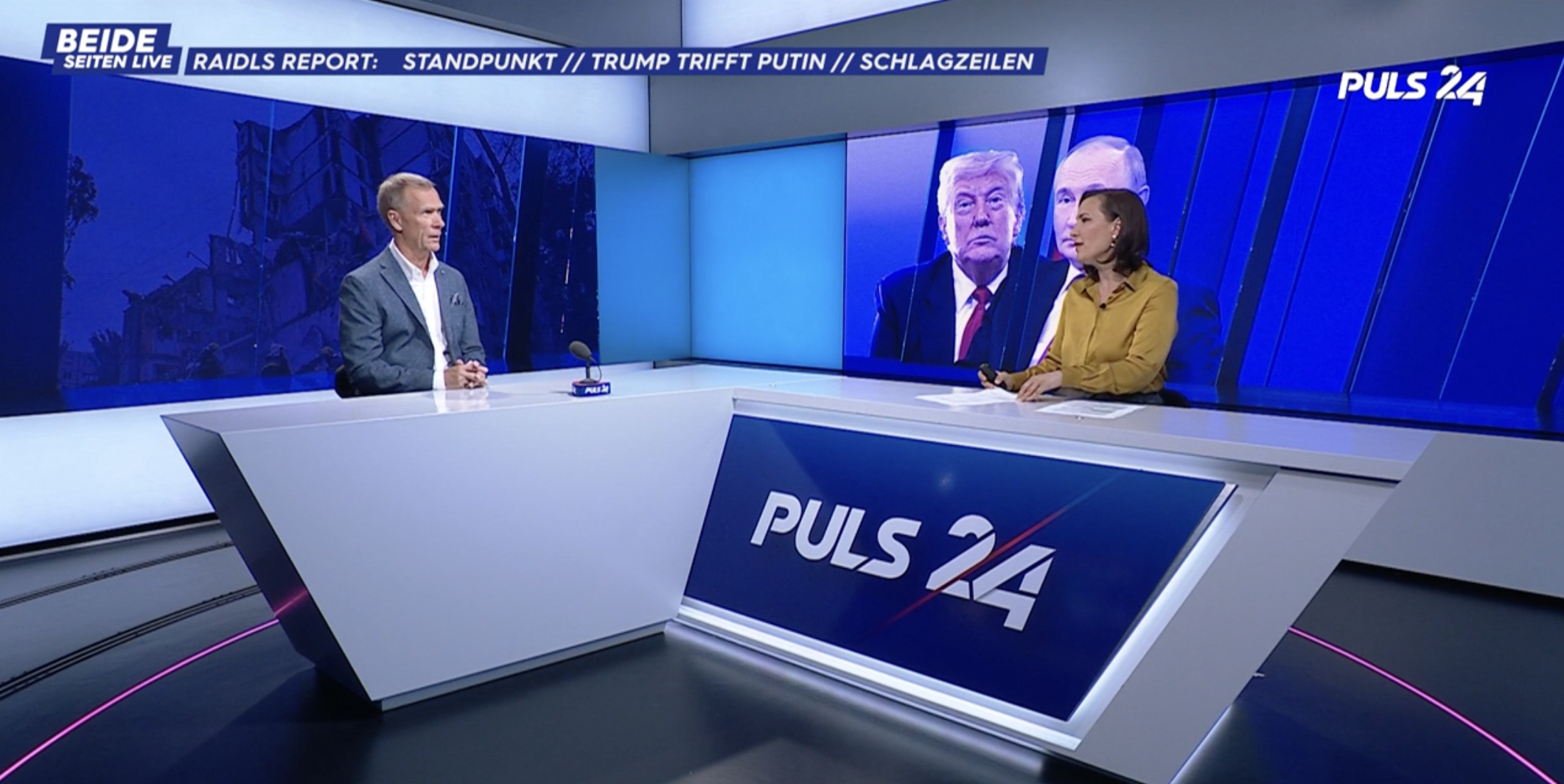 Puls24: Feichtinger zum Alaska-Gipfel Trump/Putin