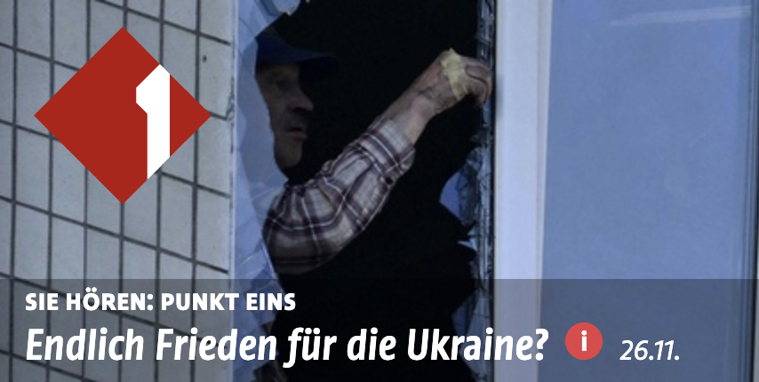 Punkt Eins: Endlich Frieden für die Ukraine?