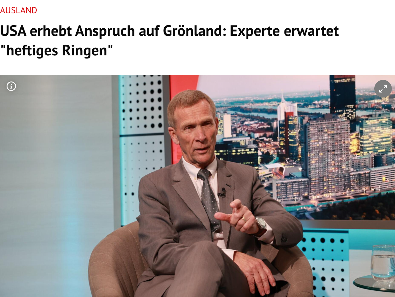 Kurier: USA erhebt Anspruch auf Grönland