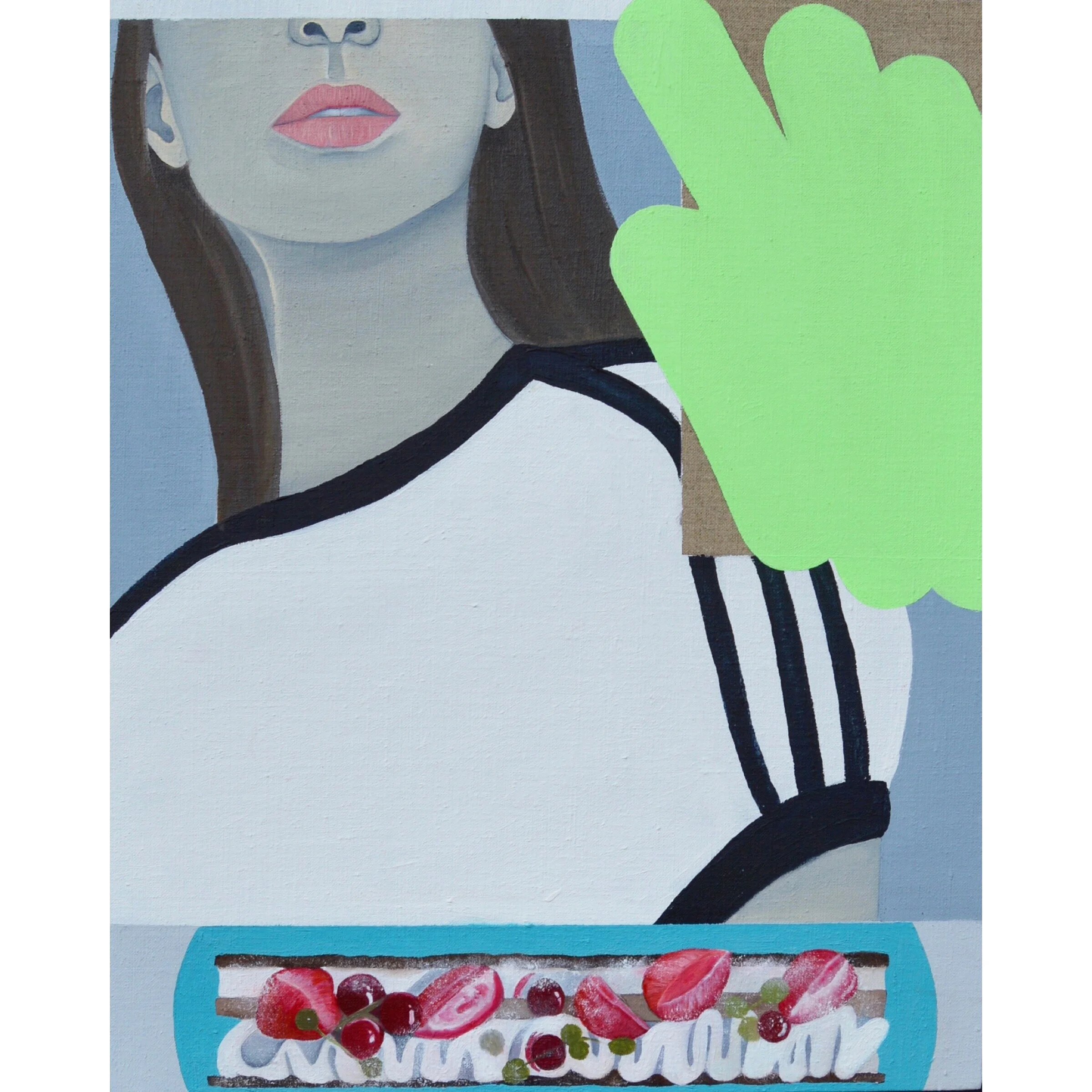   Raph , Oil, Acrylic, on Linen, 49 x 39 cm 