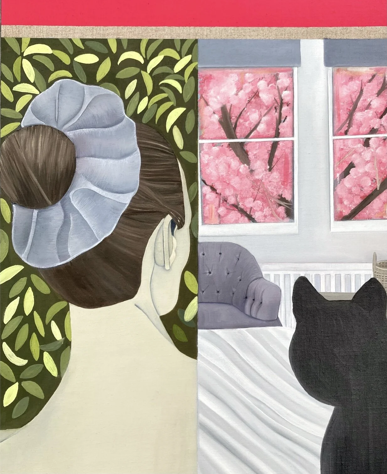   Sophie , Oil, Acrylic, on Linen, 49 x 39 cm 