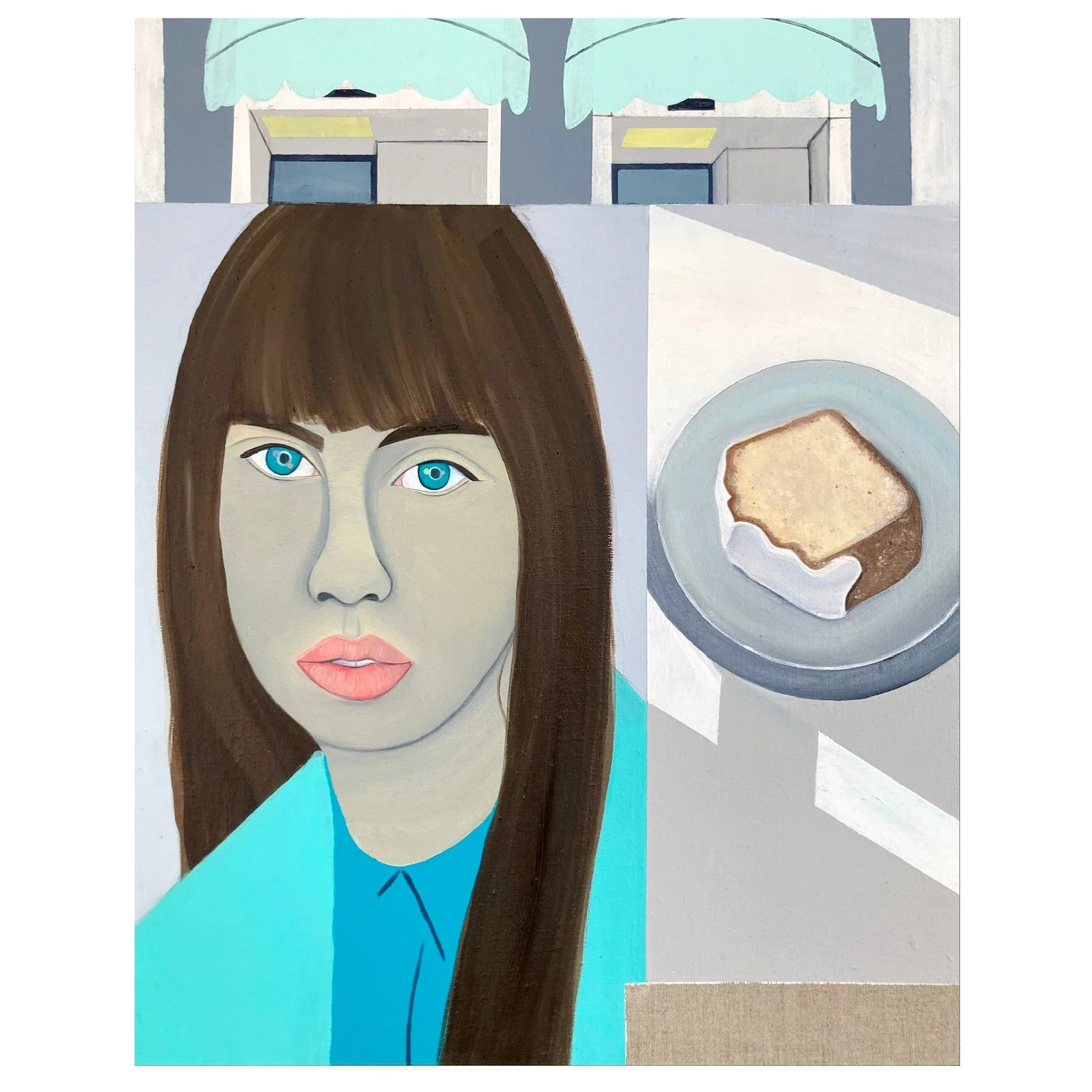   Dora , Oil, Acrylic, on Linen, 49 x 39 cm 