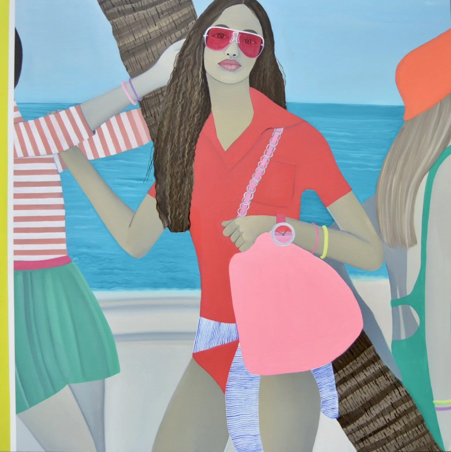   Splash,  Oil, Acrylic, on Canvas, 100 x 100 cm 