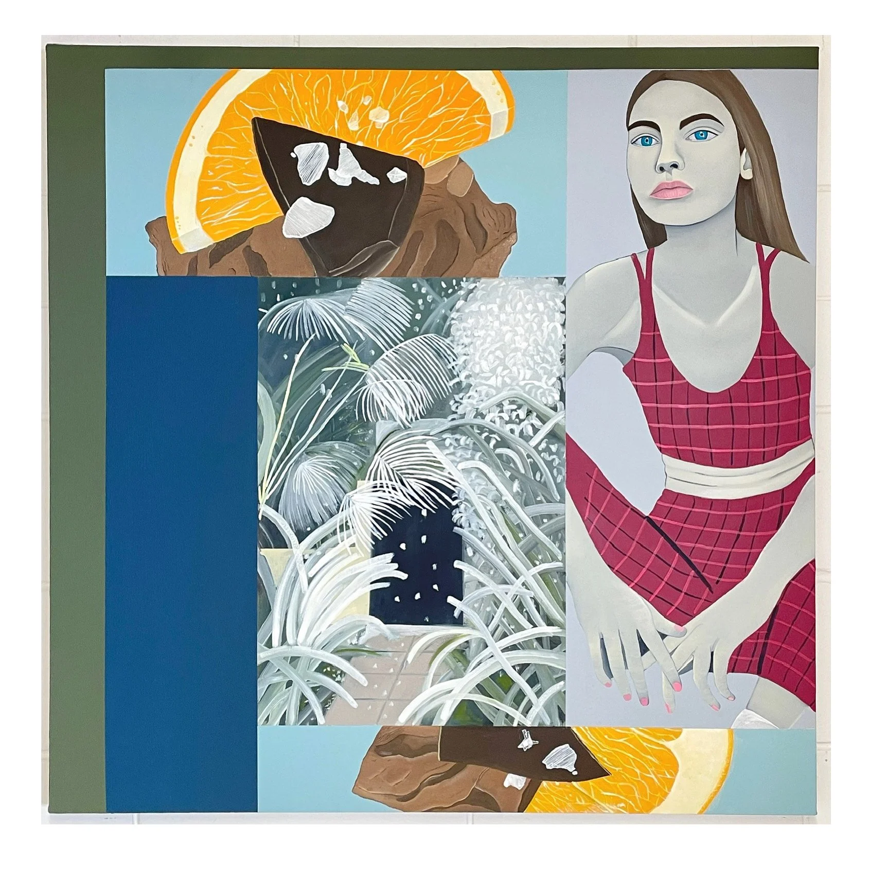   Bryony,  Oil, Acrylic, on Canvas, 100 x 100 cm 