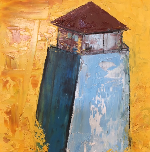 SOLD | HOPE'S SOUND II, 6" x 6", oil on board