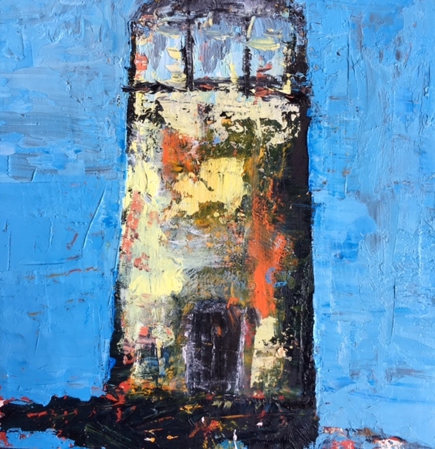 SOLD | DOVER CLIFFS, 6" x 6", oil on board