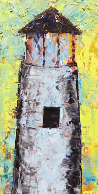 SOLD | PARIS LIGHT, 6" x 12", Oil on board