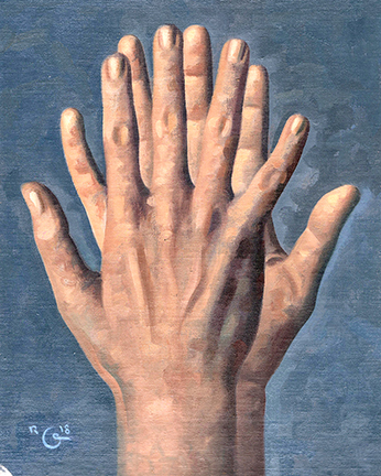 SOLD, ANATOMY STUDY 40, 8" x 10", OIL ON CANVAS BOARD